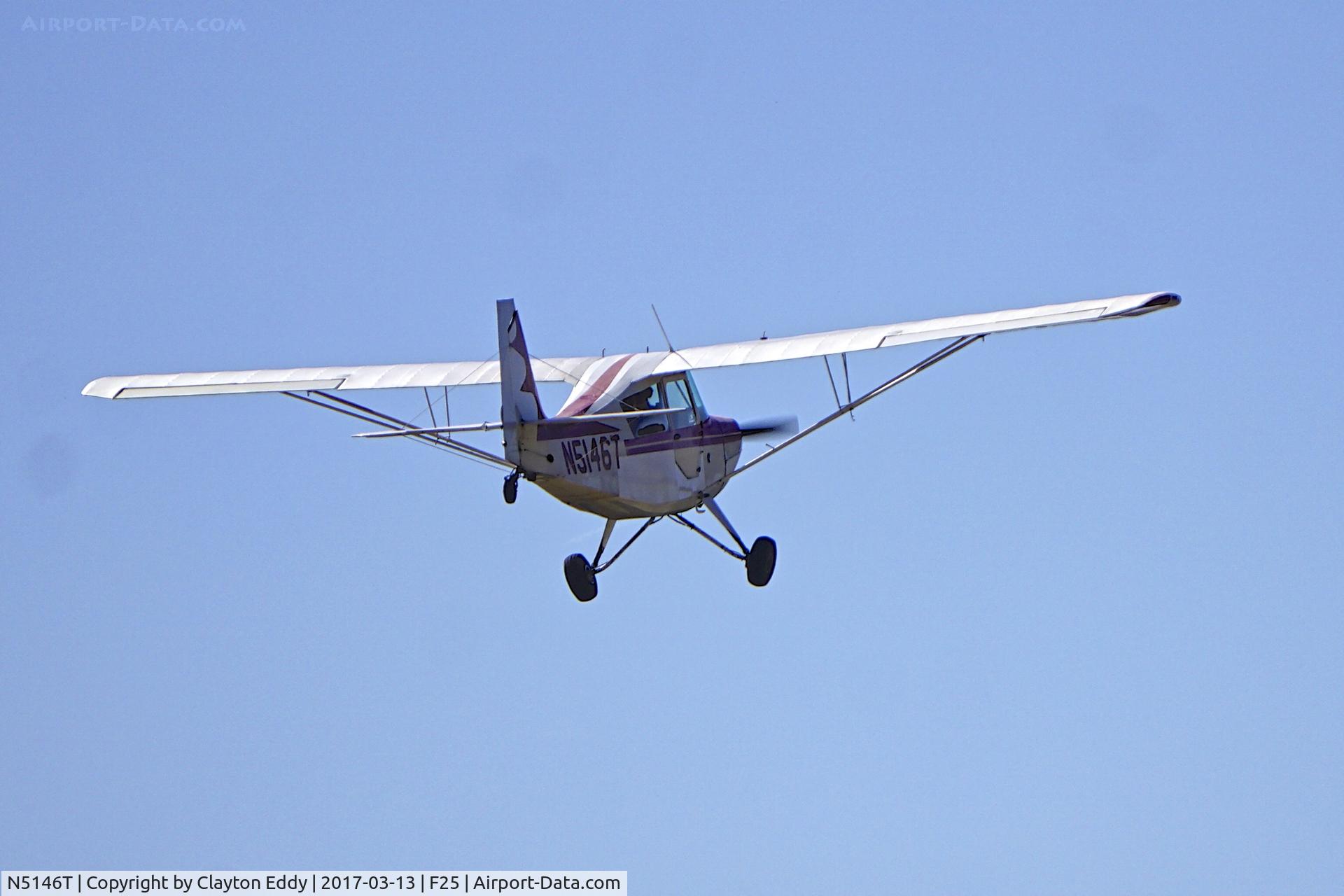 N5146T, 1966 Champion 7ECA Citabria C/N 118, Brownsville Airport 2017.