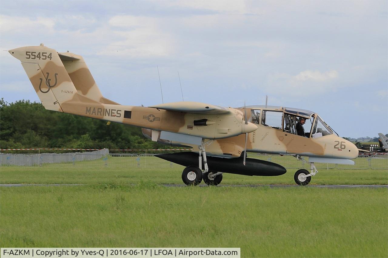 F-AZKM, 1971 North American OV-10B Bronco C/N 338-9 (305-65), North American OV-10B Bronco, Taxiing to flightline, Avord Air Base 702 (LFOA) Open day 2016