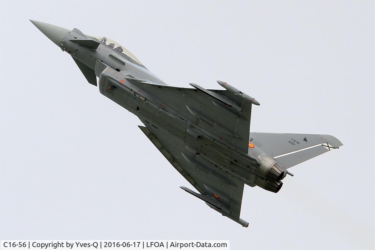 C16-56, Eurofighter EF-2000 Typhoon S C/N SS038, Spanish Air Force Eurofighter EF-2000 Typhoon S,On display, Avord Air Base 702 (LFOA) Open day 2016