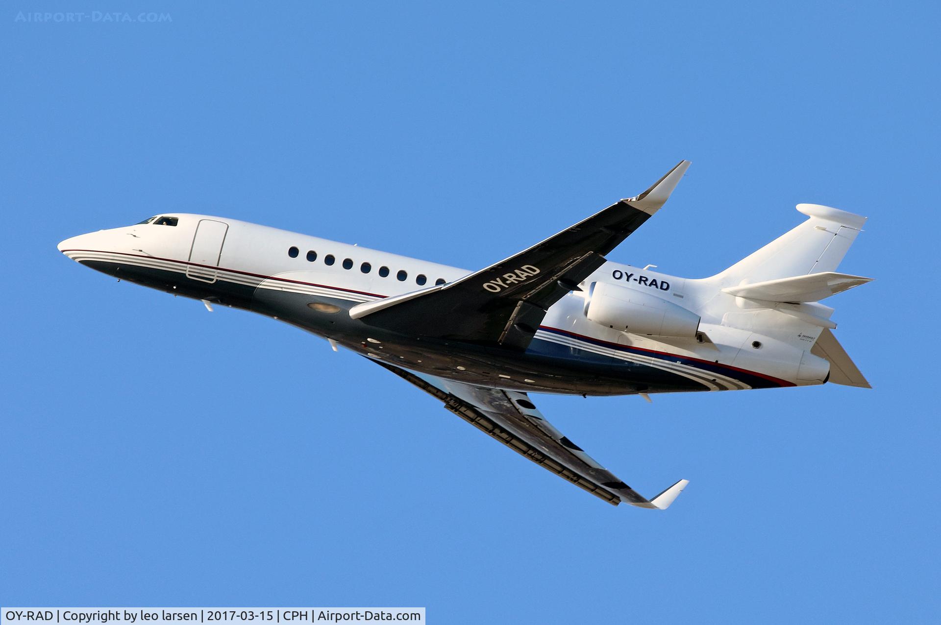 OY-RAD, 2011 Dassault Falcon 7X C/N 129, Copenhagen 15.3.2017
