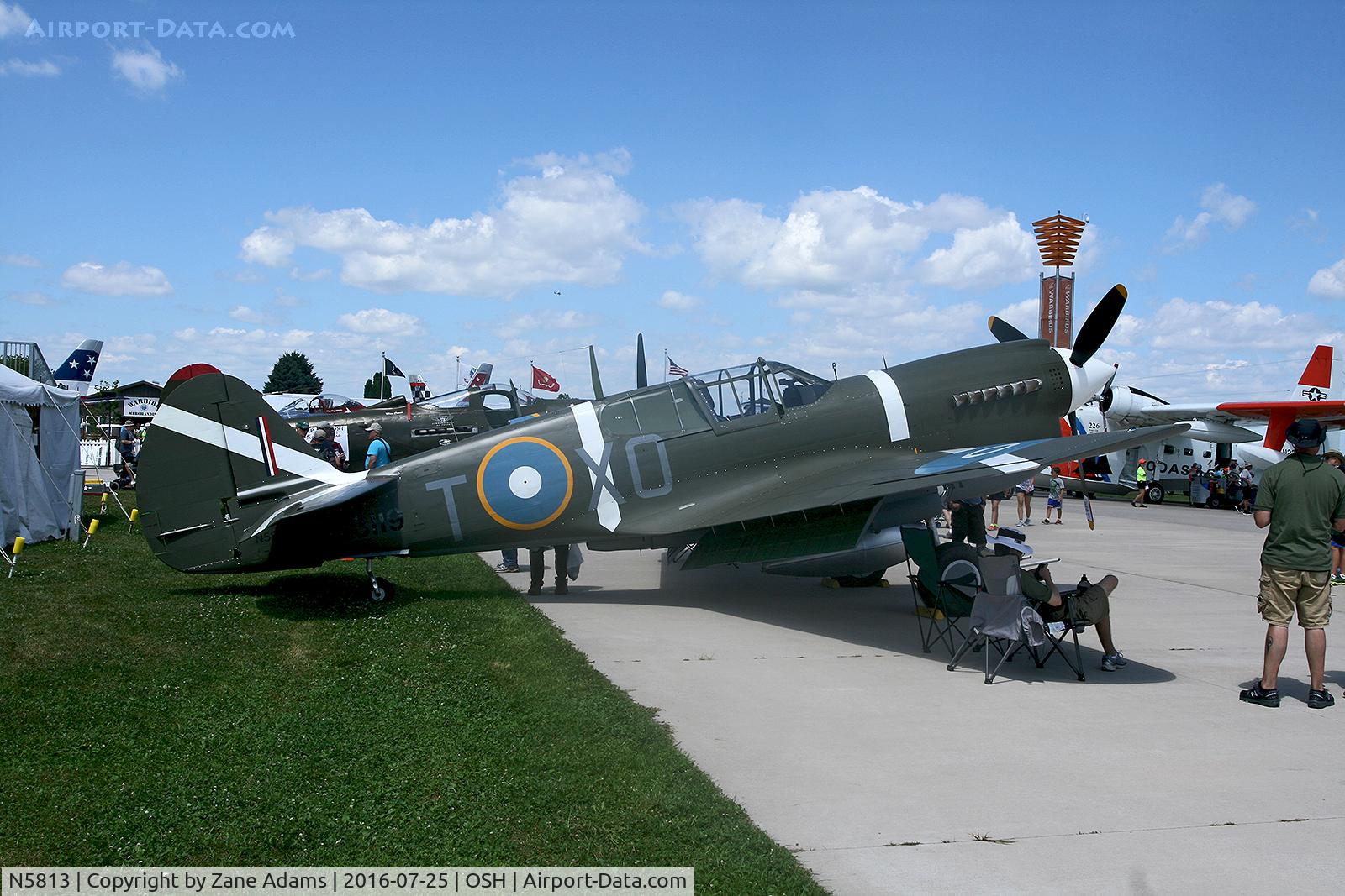 N5813, Curtiss P-40M Warhawk C/N 27501, At the 2016 EAA Air Venture - Oshkosh Wisconsin
