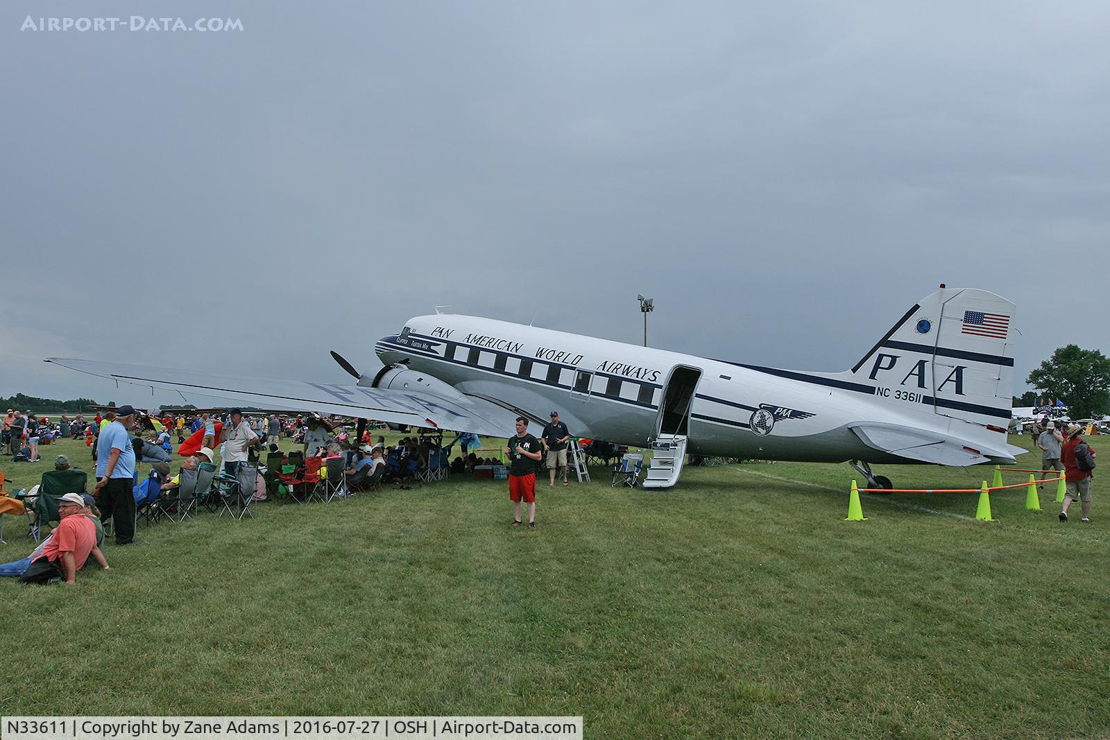 N33611, 1945 Douglas DC-3C (C-47B-50-DK) C/N 34378, At the 2016 EAA Air Venture - Oshkosh Wisconsin