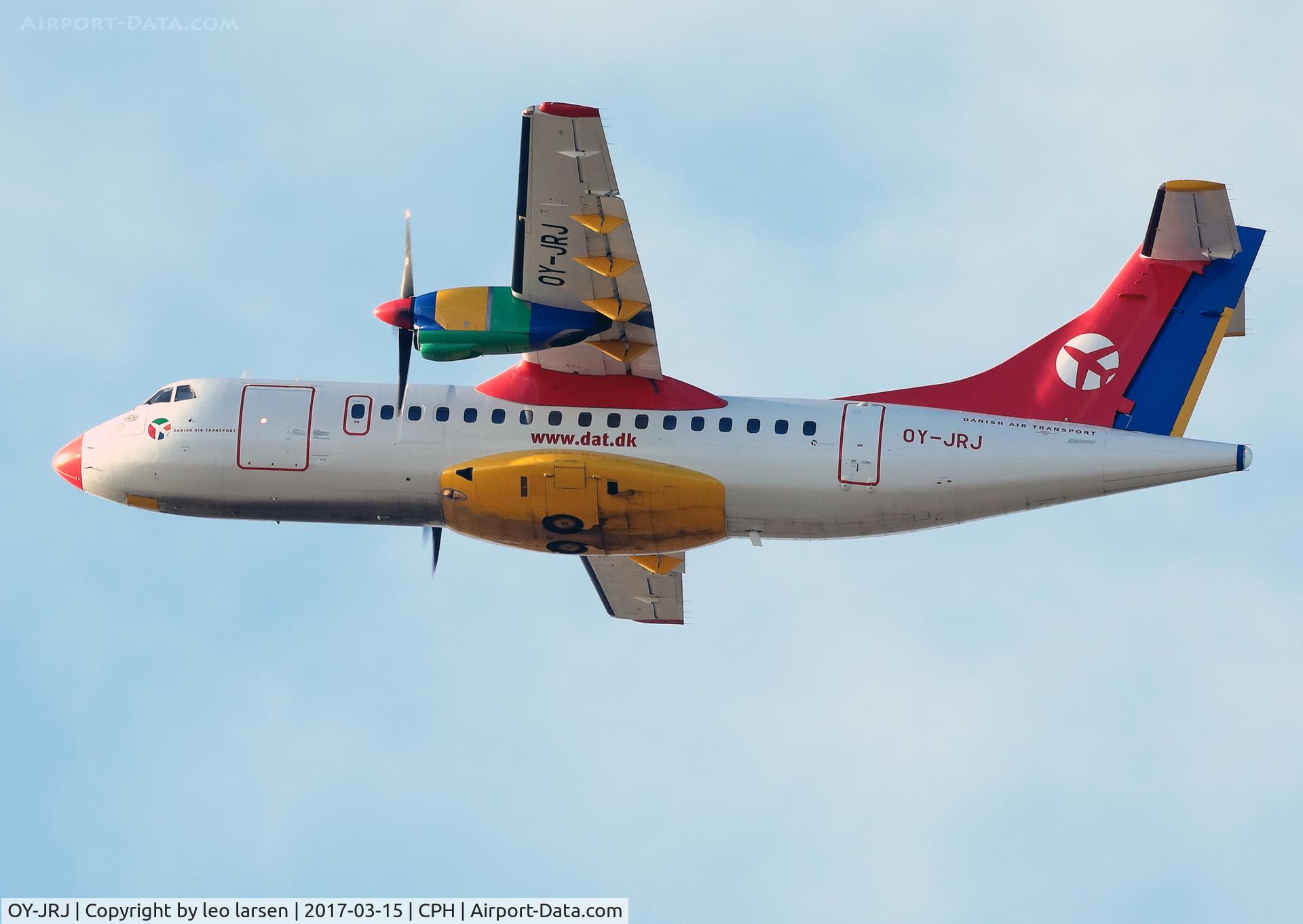 OY-JRJ, 1987 ATR 42-320 C/N 036, Copenhagen 15.3.2017