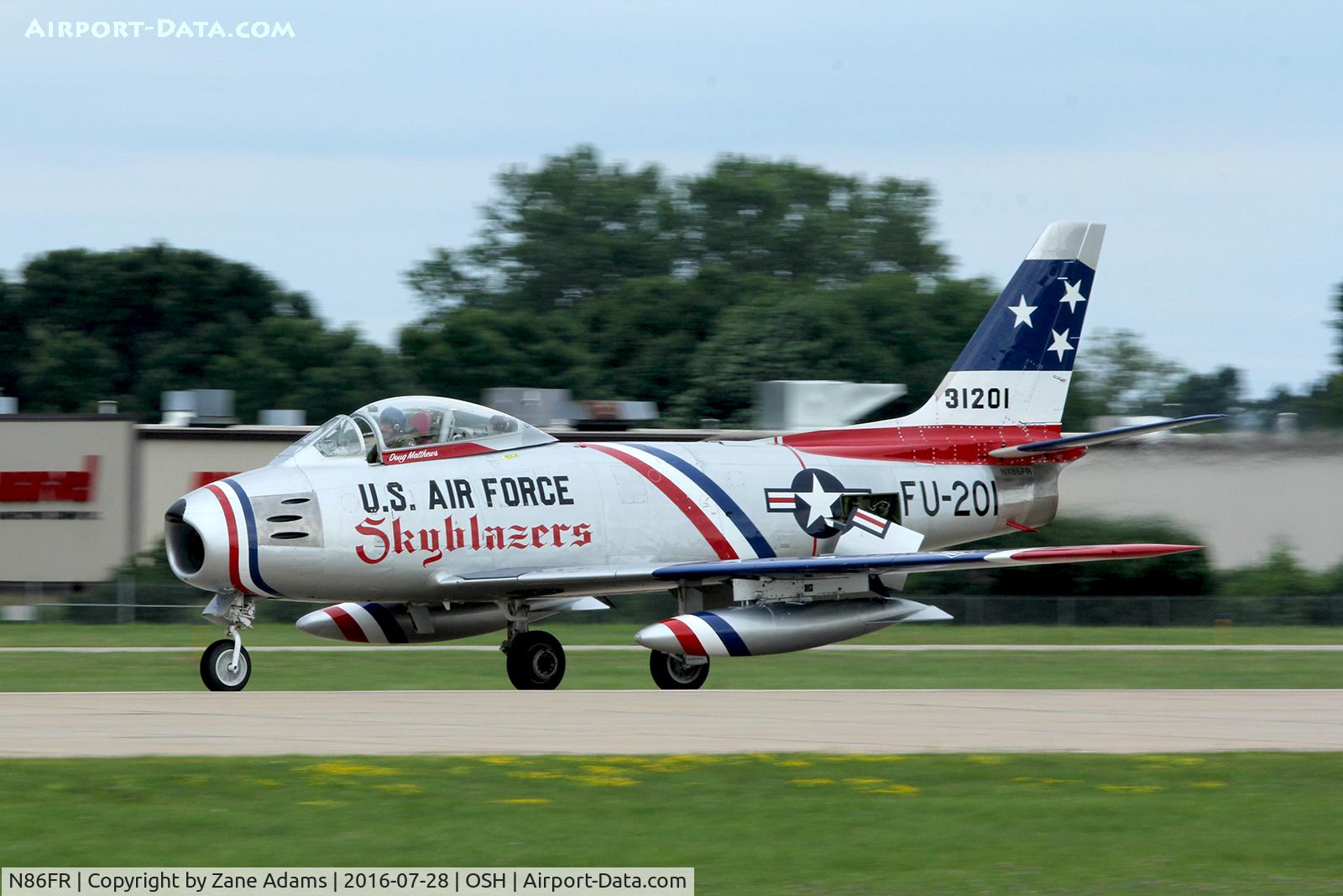 N86FR, 1952 North American F-86F Sabre C/N 191-655, At the 2016 EAA Air Venture - Oshkosh Wisconsin