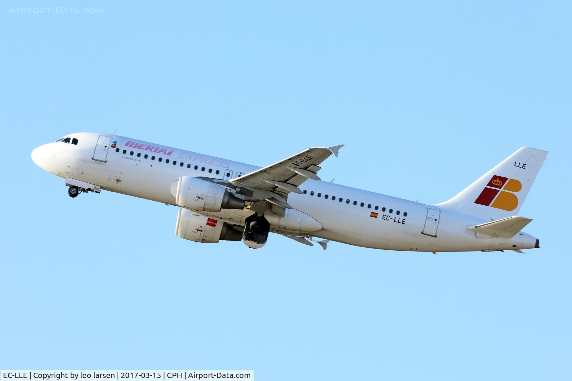 EC-LLE, 1999 Airbus A320-214 C/N 1119, Copenhagen 15.3.2017