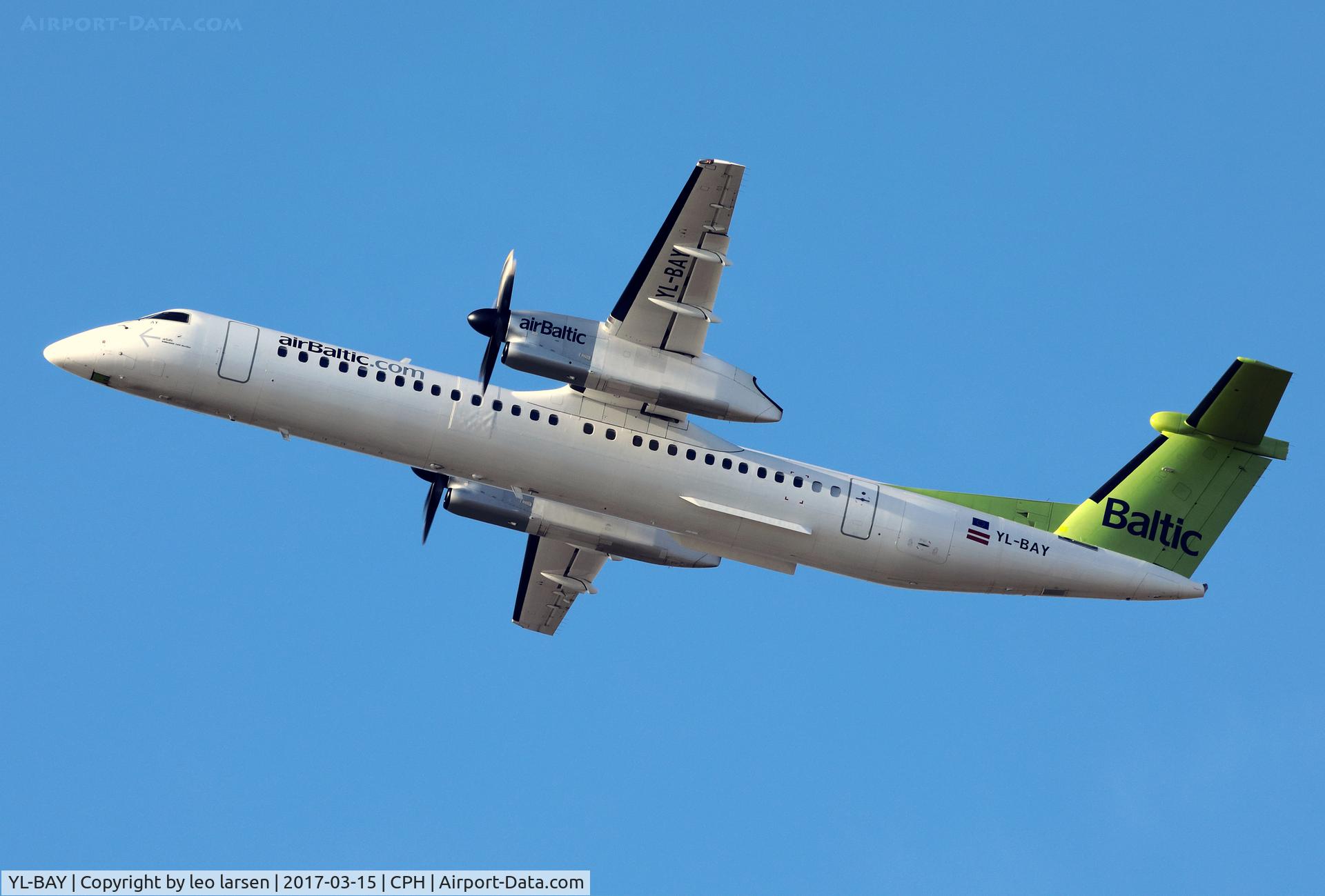 YL-BAY, 2010 De Havilland Canada DHC-8-402Q Dash 8 C/N 4331, Copenhagen 15.3.2017