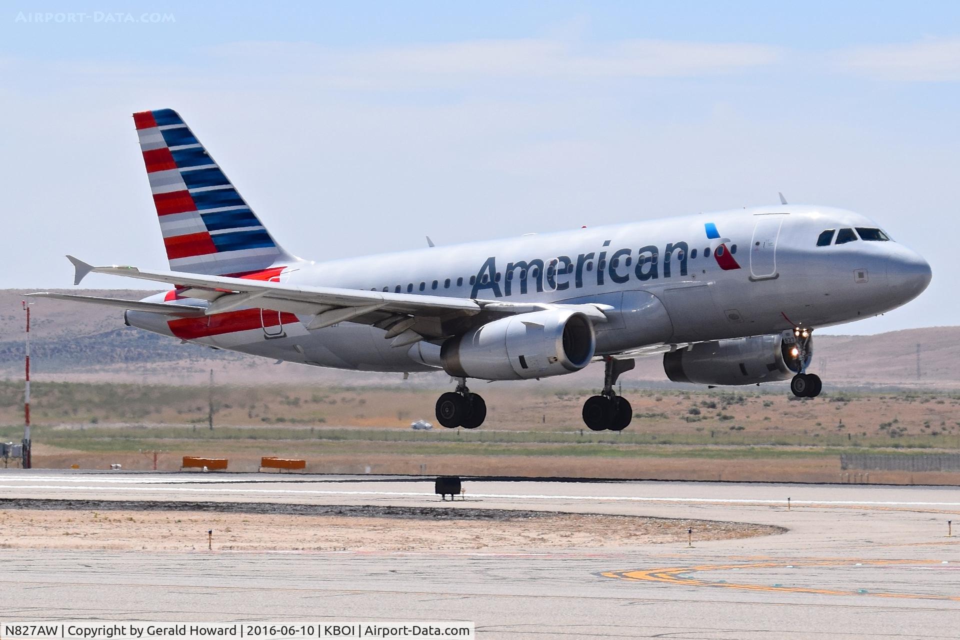 N827AW, 2001 Airbus A319-132 C/N 1547, About to land on RWY 28R.