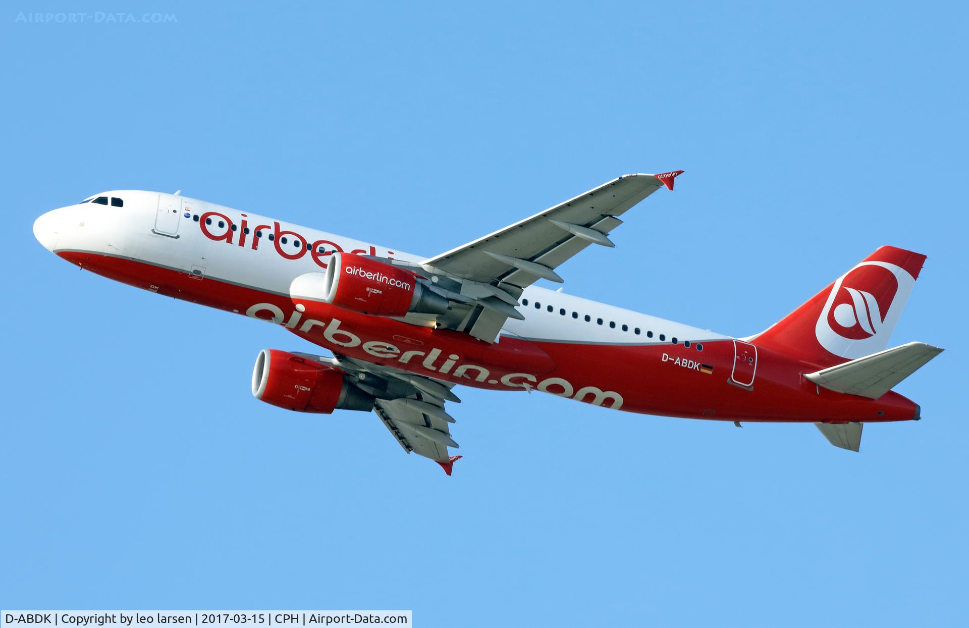 D-ABDK, 2006 Airbus A320-214 C/N 2968, Copenhagen 13.3.2017