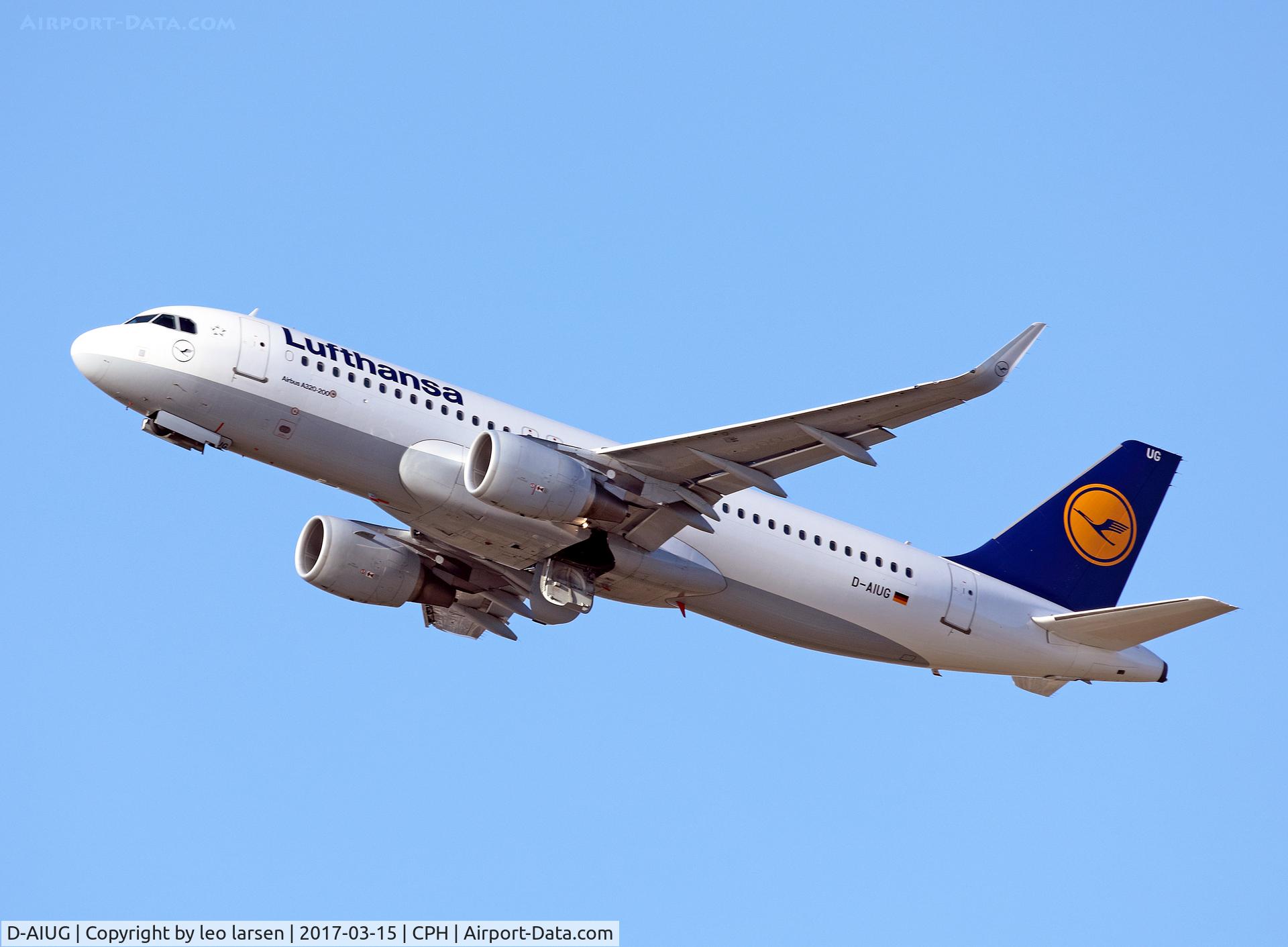 D-AIUG, 2014 Airbus A320-214 C/N 6202, Copenhagen 15.3.2017