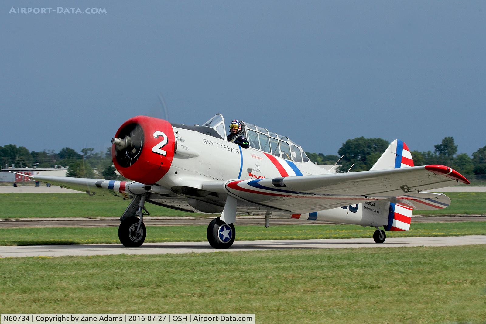 N60734, 1940 North American SNJ-2 Texan C/N 2032, At the 2016 EAA Air Venture - Oshkosh Wisconsin