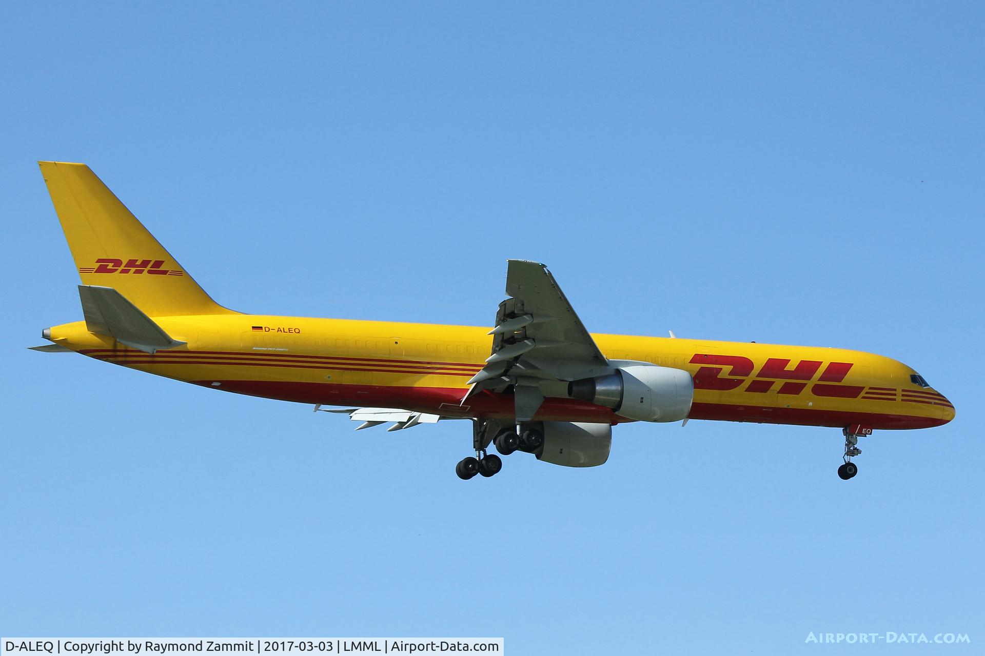 D-ALEQ, 1995 Boeing 757-2Q8/PCF C/N 26332, B757 D-ALEQ Aerotrans Cargo (DHL)