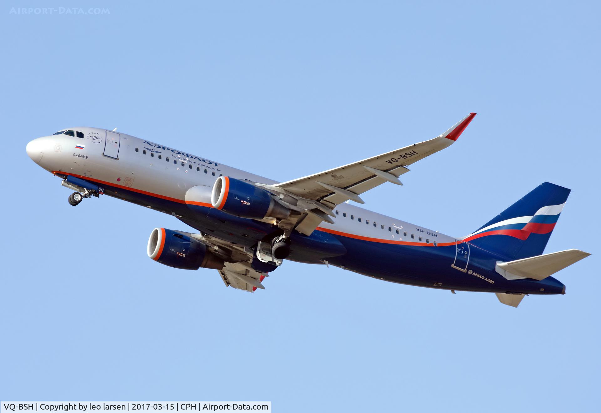 VQ-BSH, 2014 Airbus A320-214 C/N 6022, Copenhagen 15.3.2017