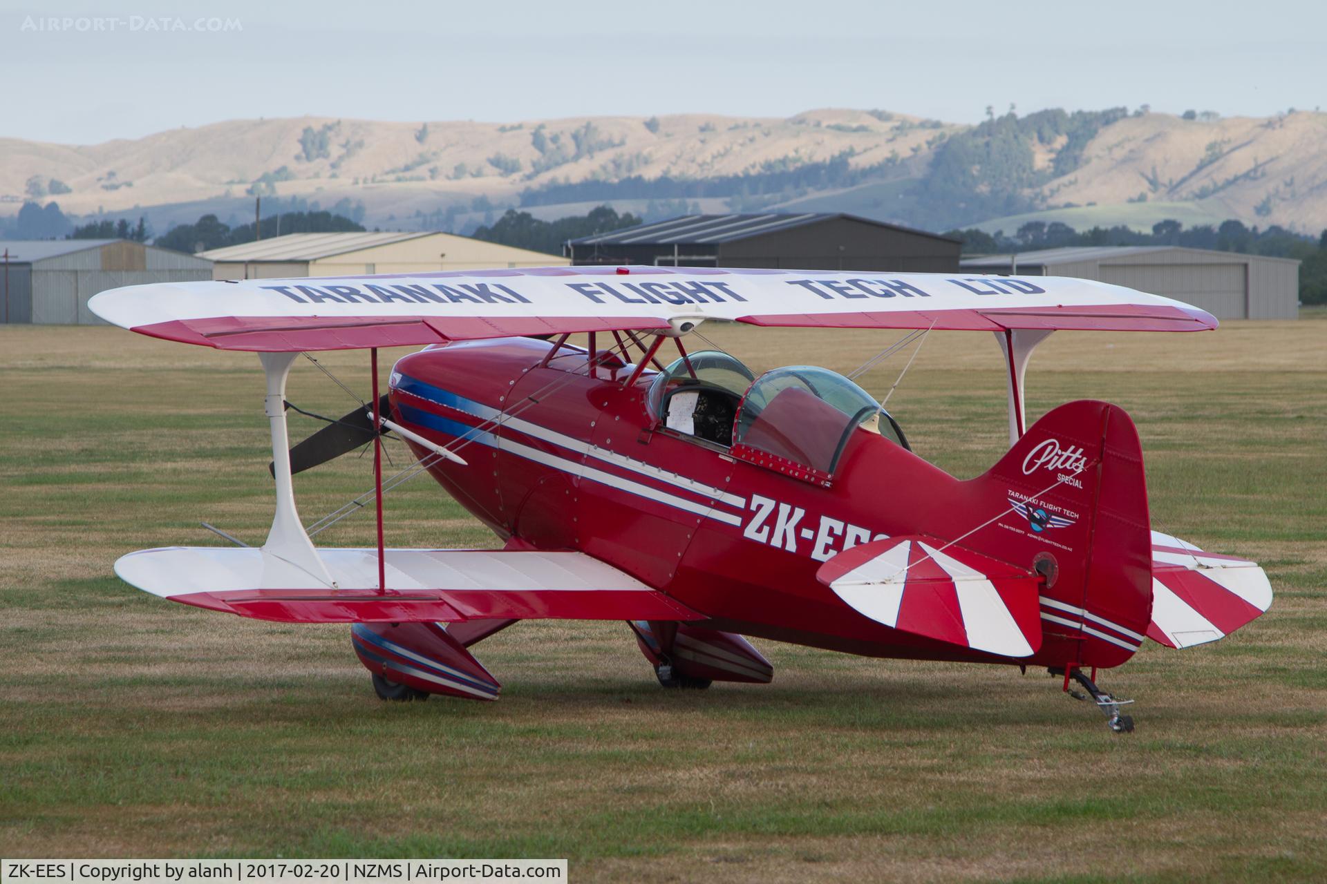 ZK-EES, Pitts S-1 Special C/N AACA/28, Parked near Masterton Aero Club