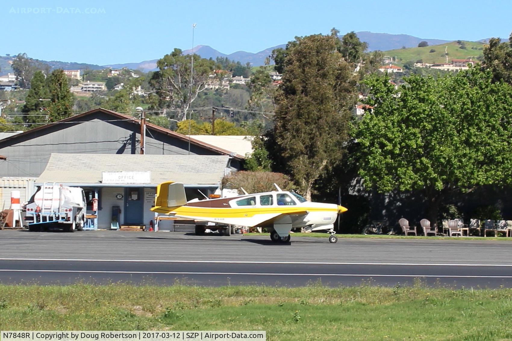N7848R, 1968 Beech V35A Bonanza C/N D-8904, 1968 Beech V35A BONANZA, Continental IO-550 300 Hp upgrade, taxi to Rwy 22