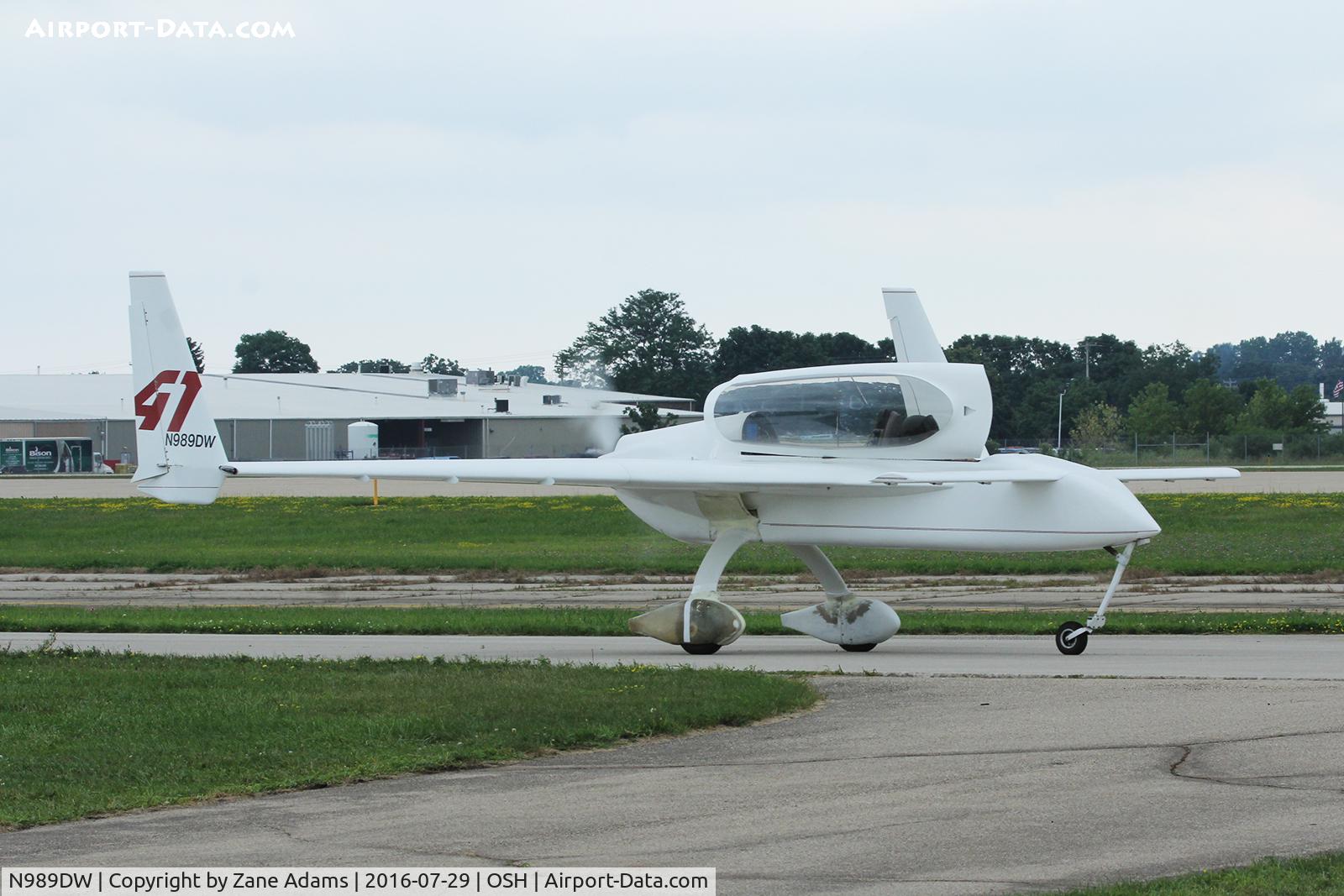 N989DW, 1992 Rutan Long-EZ C/N 758, At the 2016 EAA AirVenture - Oshkosh, Wisconsin