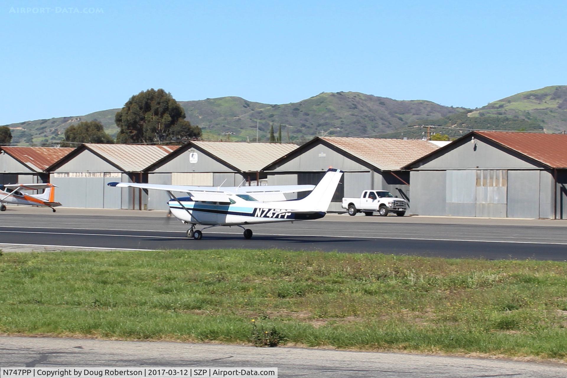 N747PP, 1980 Cessna 182R Skylane C/N R18201587, 1980 Cessna 182R SKYLANE, Lycoming IO-540-J3C5D 235 Hp, landing roll Rwy 22