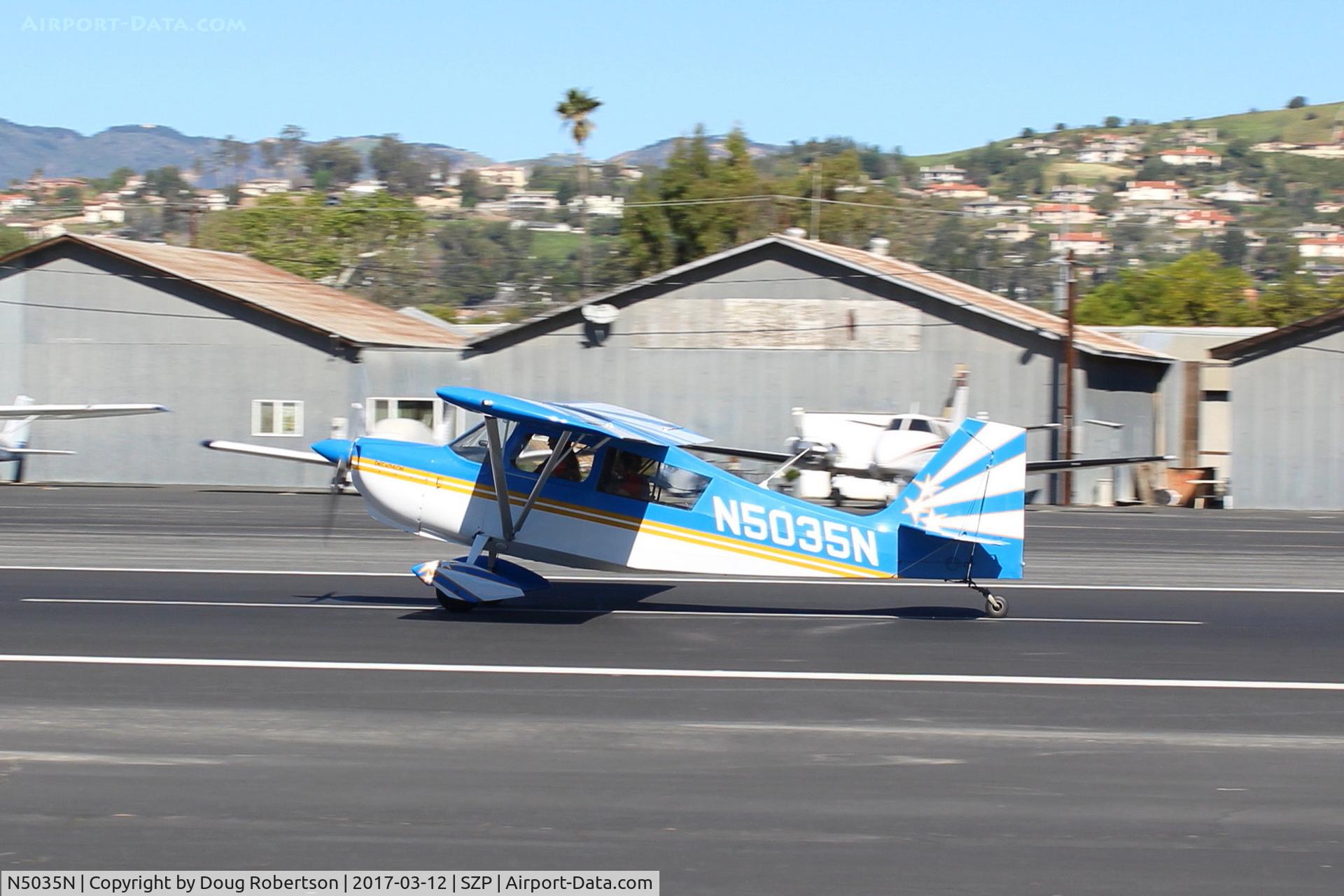 N5035N, 1978 Bellanca 8KCAB Decathlon C/N 470-79, 1978 Bellanca 8KCAB DECATHLON, Lycoming AEIO-320 150 Hp, takeoff roll Rwy 22