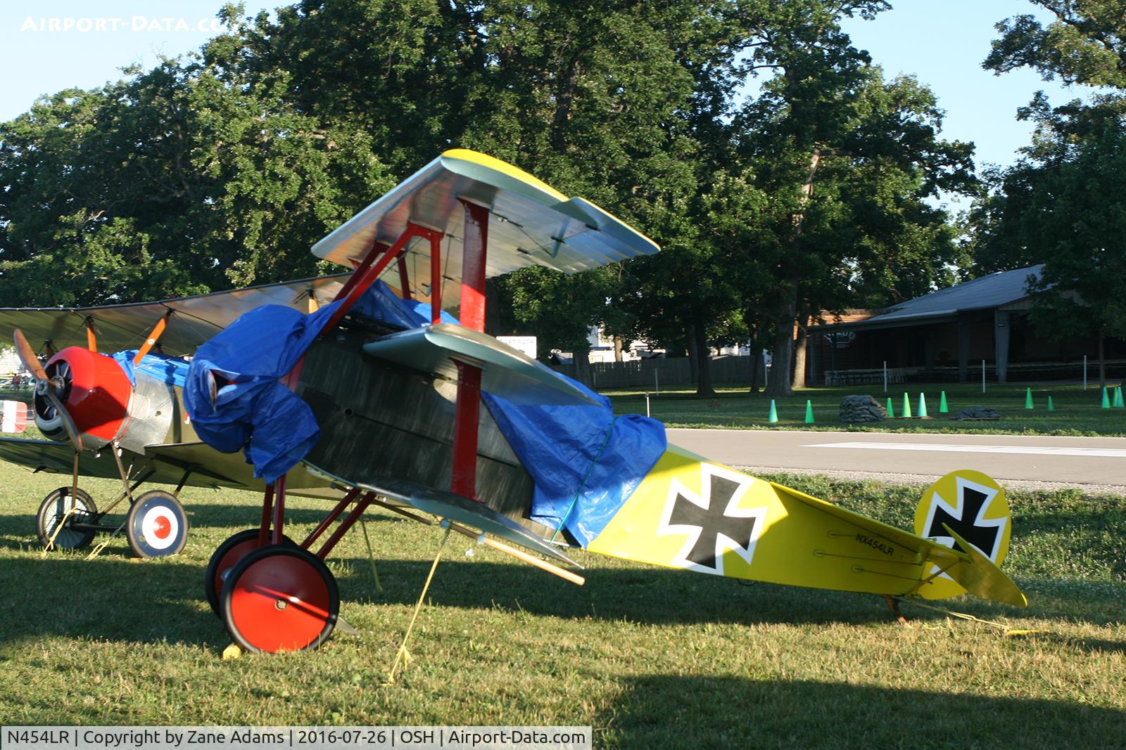 N454LR, Fokker Dr.1 Triplane Replica C/N 2079, At the 2016 EAA AirVenture - Oshkosh, Wisconsin