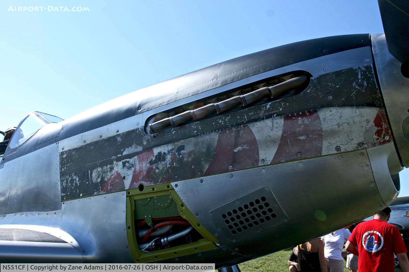 N551CF, 1944 North American TF-51D Mustang C/N 122-44511, At the 2016 EAA AirVenture - Oshkosh, Wisconsin
