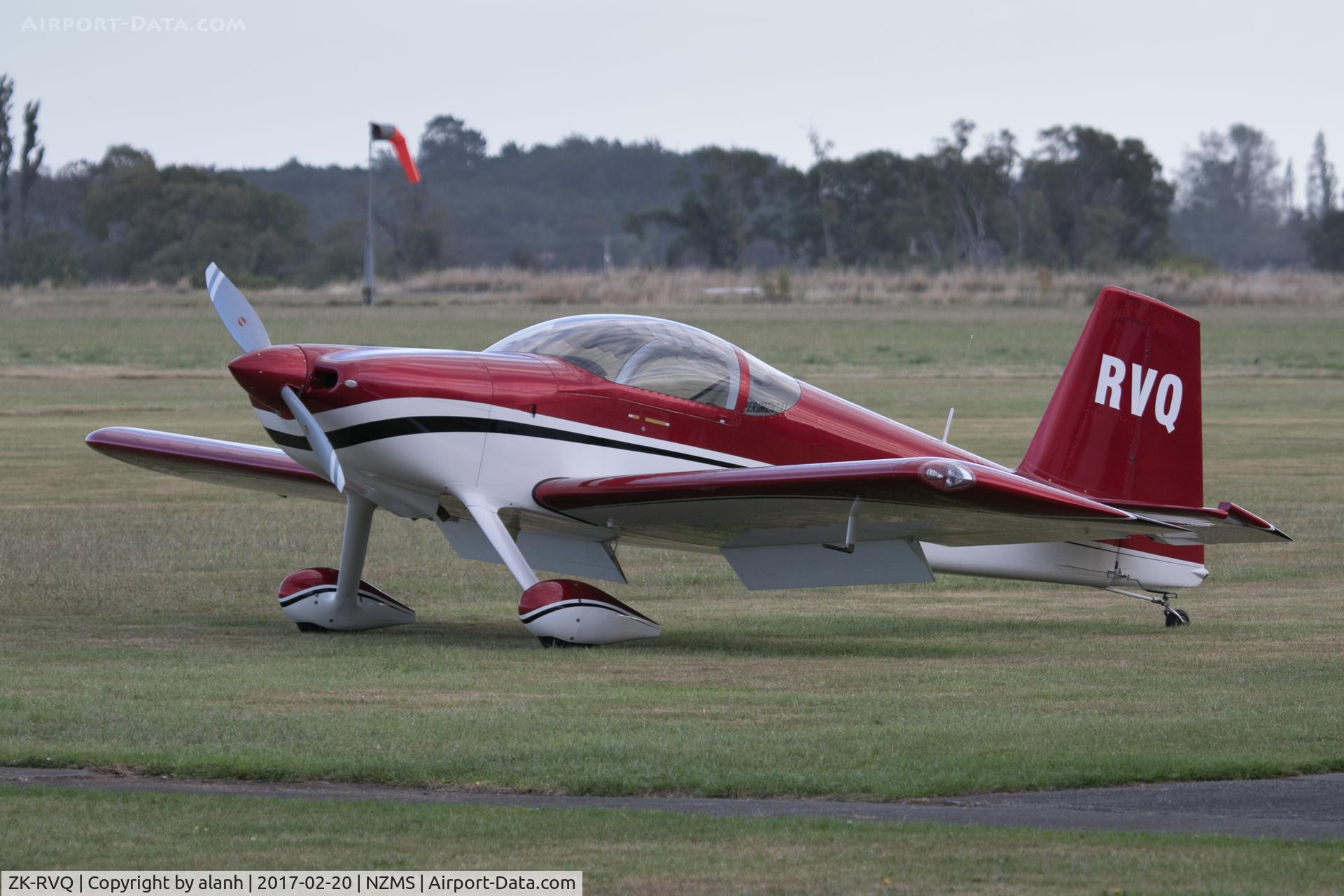 ZK-RVQ, Vans RV-7 C/N 73177, Parked near the Aero Club at Masterton