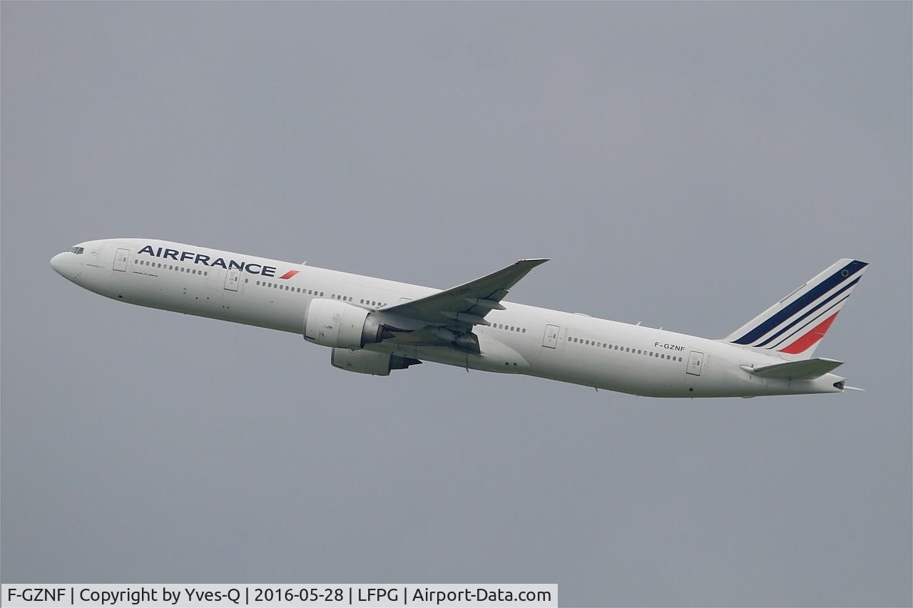 F-GZNF, 2009 Boeing 777-328/ER C/N 37433, Boeing 777-328ER, Take off rwy 08L, Roissy Charles De Gaulle airport (LFPG-CDG)