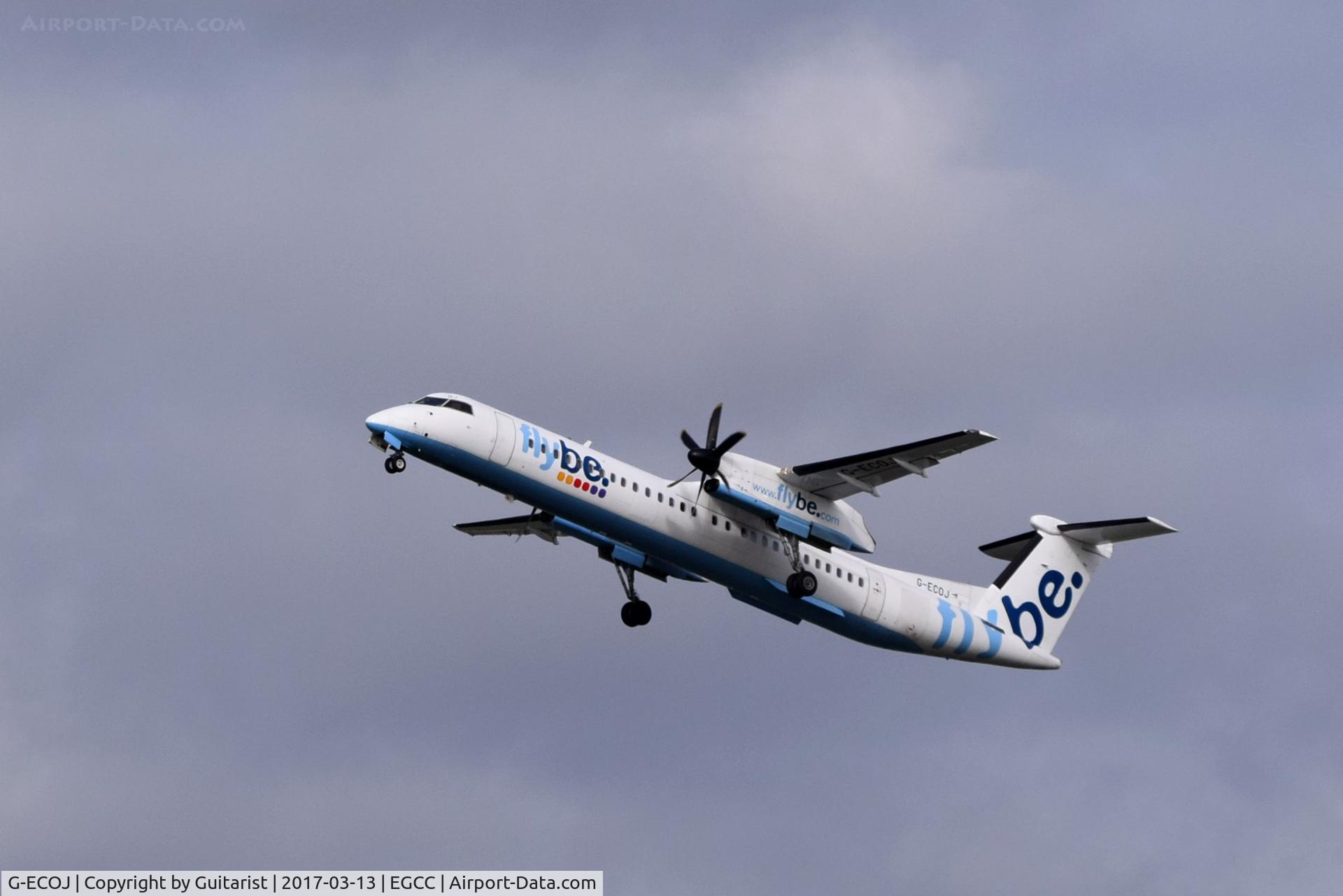 G-ECOJ, 2008 De Havilland Canada DHC-8-402Q Dash 8 C/N 4229, At Manchester