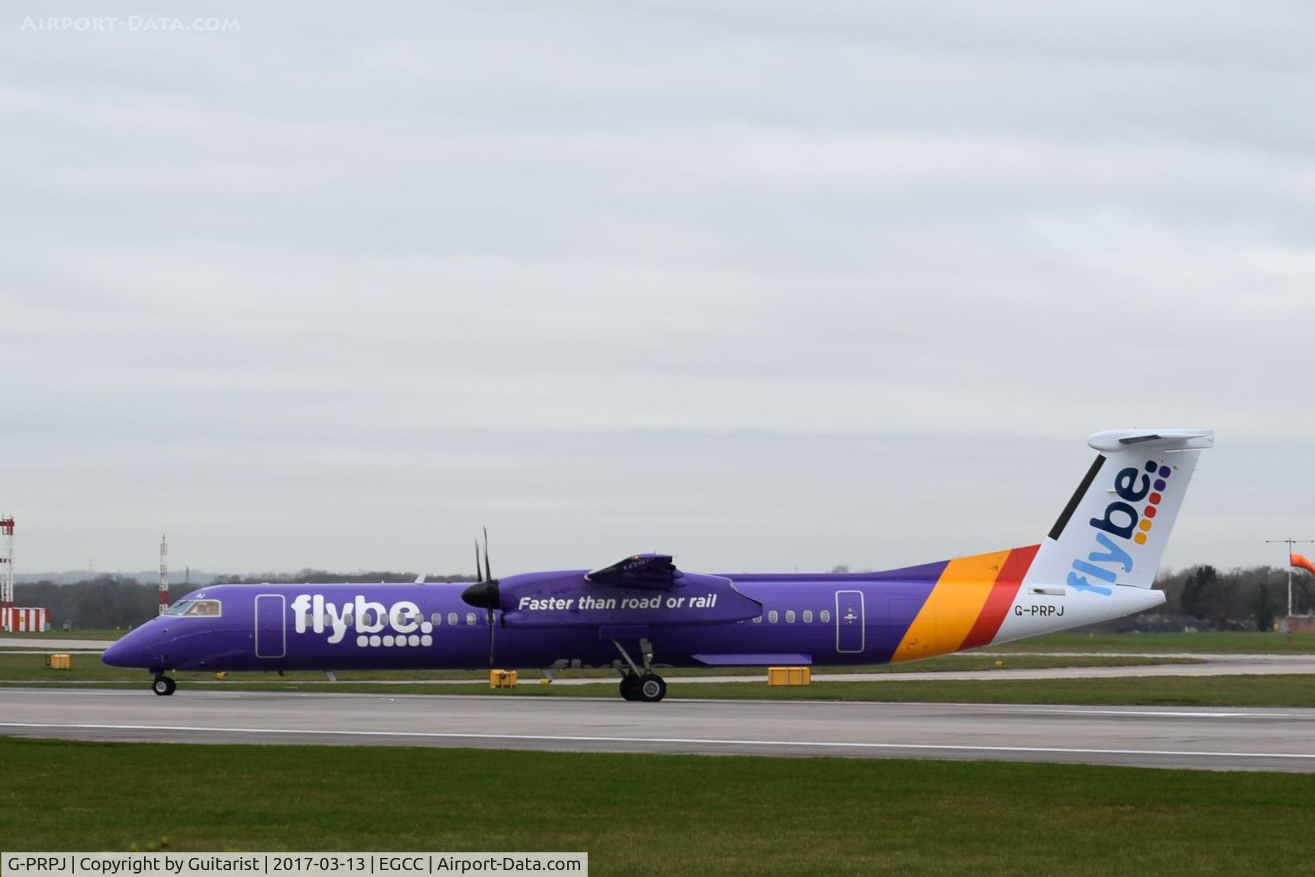 G-PRPJ, 2008 De Havilland Canada DHC-8-402 Dash 8 C/N 4202, At Manchester