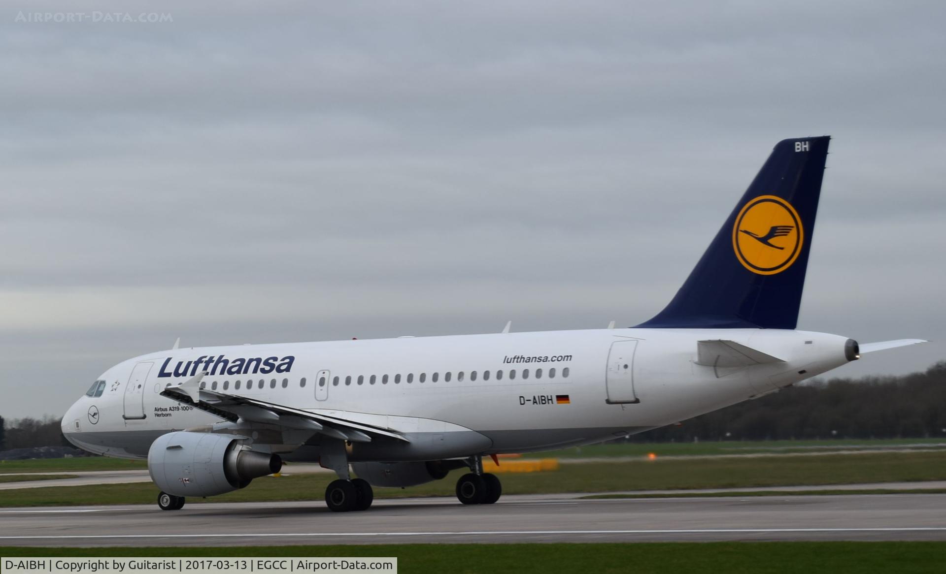 D-AIBH, 2012 Airbus A319-112 C/N 5239, At Manchester