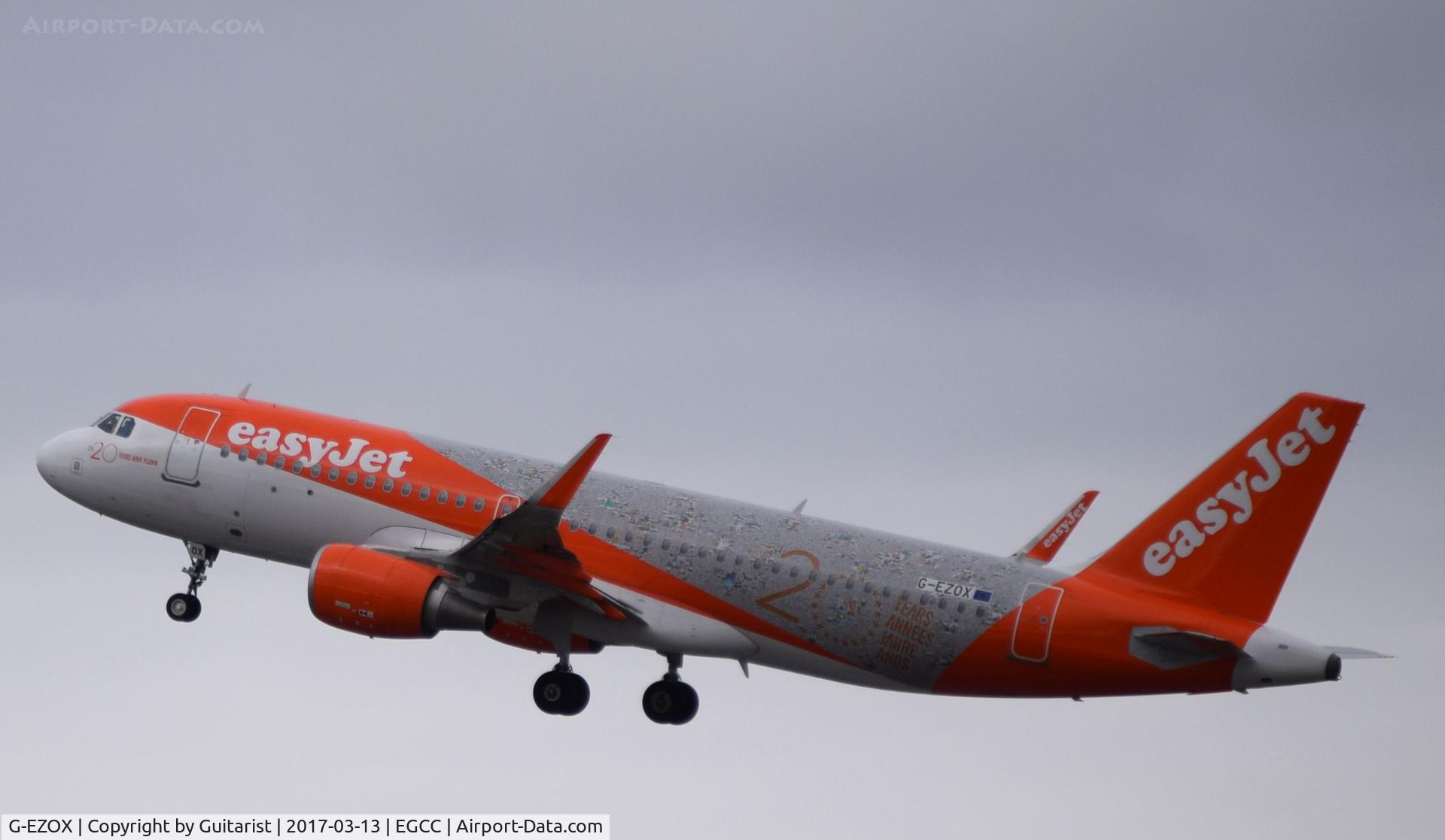 G-EZOX, 2015 Airbus A320-214 C/N 6837, At Manchester