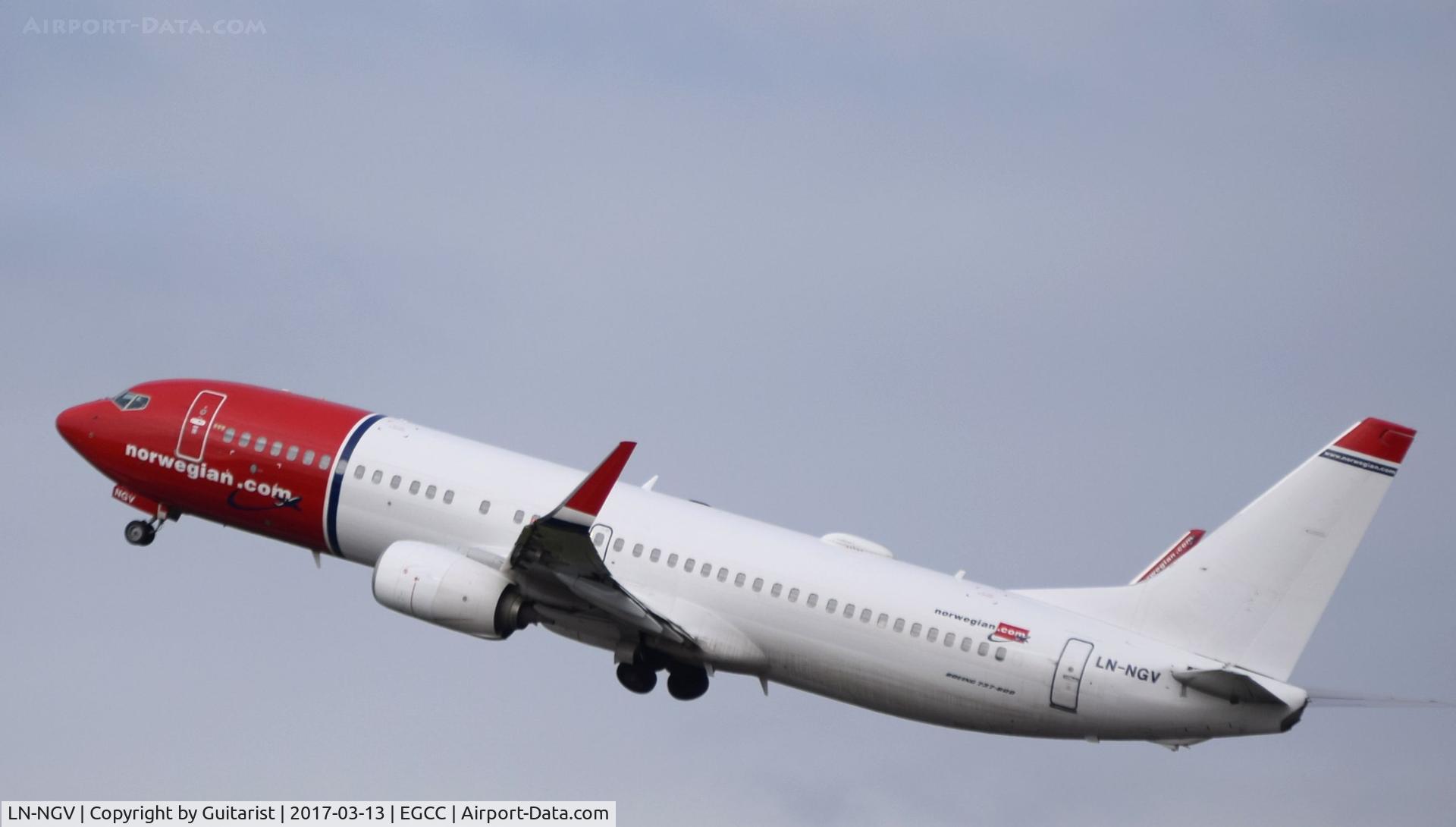 LN-NGV, 2014 Boeing 737-8JP C/N 39031, At Manchester