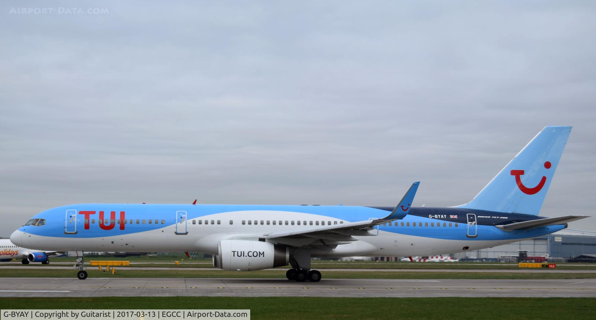 G-BYAY, 1999 Boeing 757-204 C/N 28836, At Manchester
