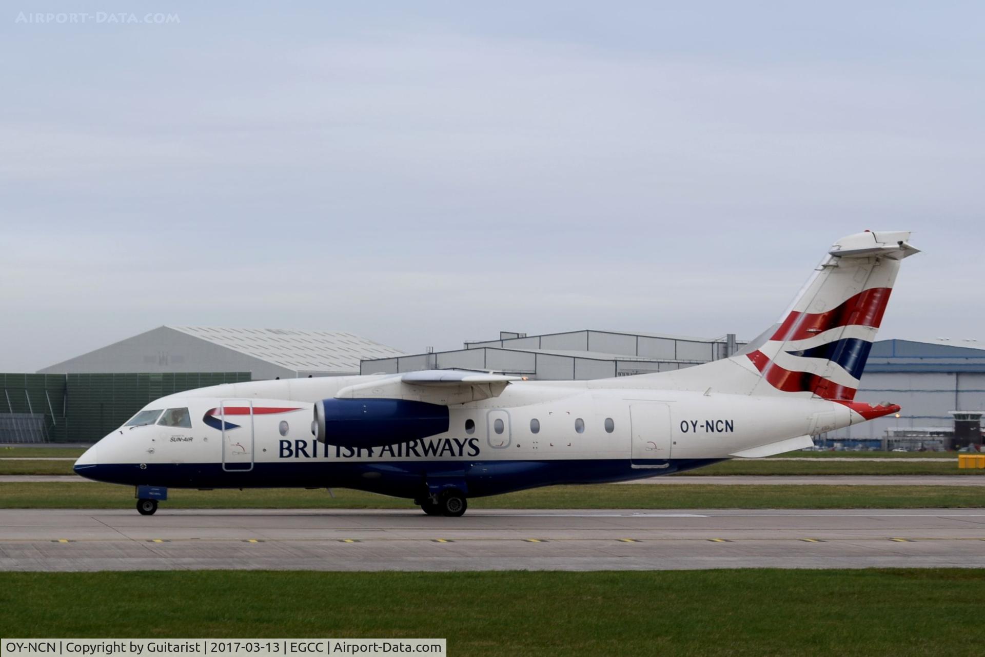 OY-NCN, 2001 Fairchild Dornier 328-310 328JET C/N 3193, At Manchester
