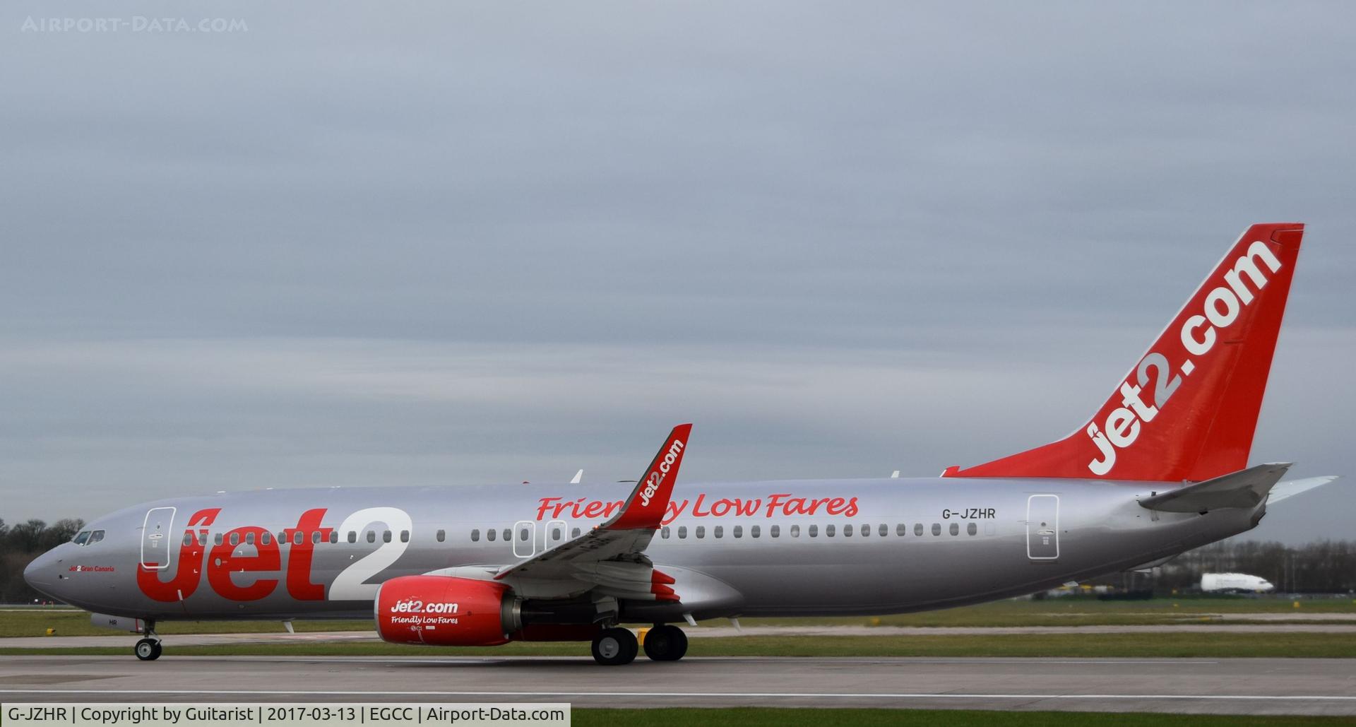 G-JZHR, 2016 Boeing 737-8MG C/N 63148, At Manchester