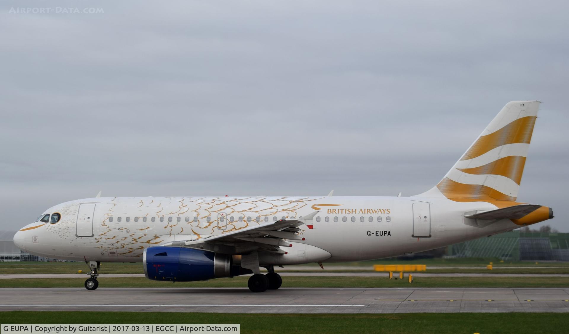 G-EUPA, 1999 Airbus A319-131 C/N 1082, At Manchester