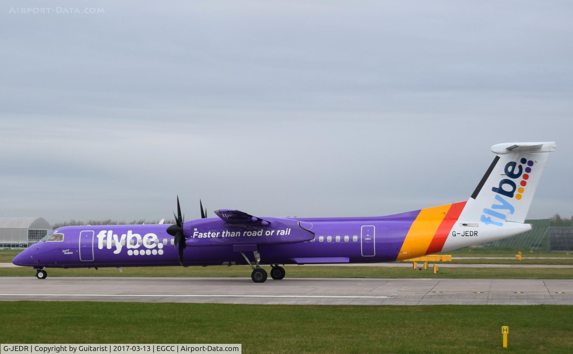 G-JEDR, 2003 De Havilland Canada DHC-8-402Q Dash 8 C/N 4087, At Manchester