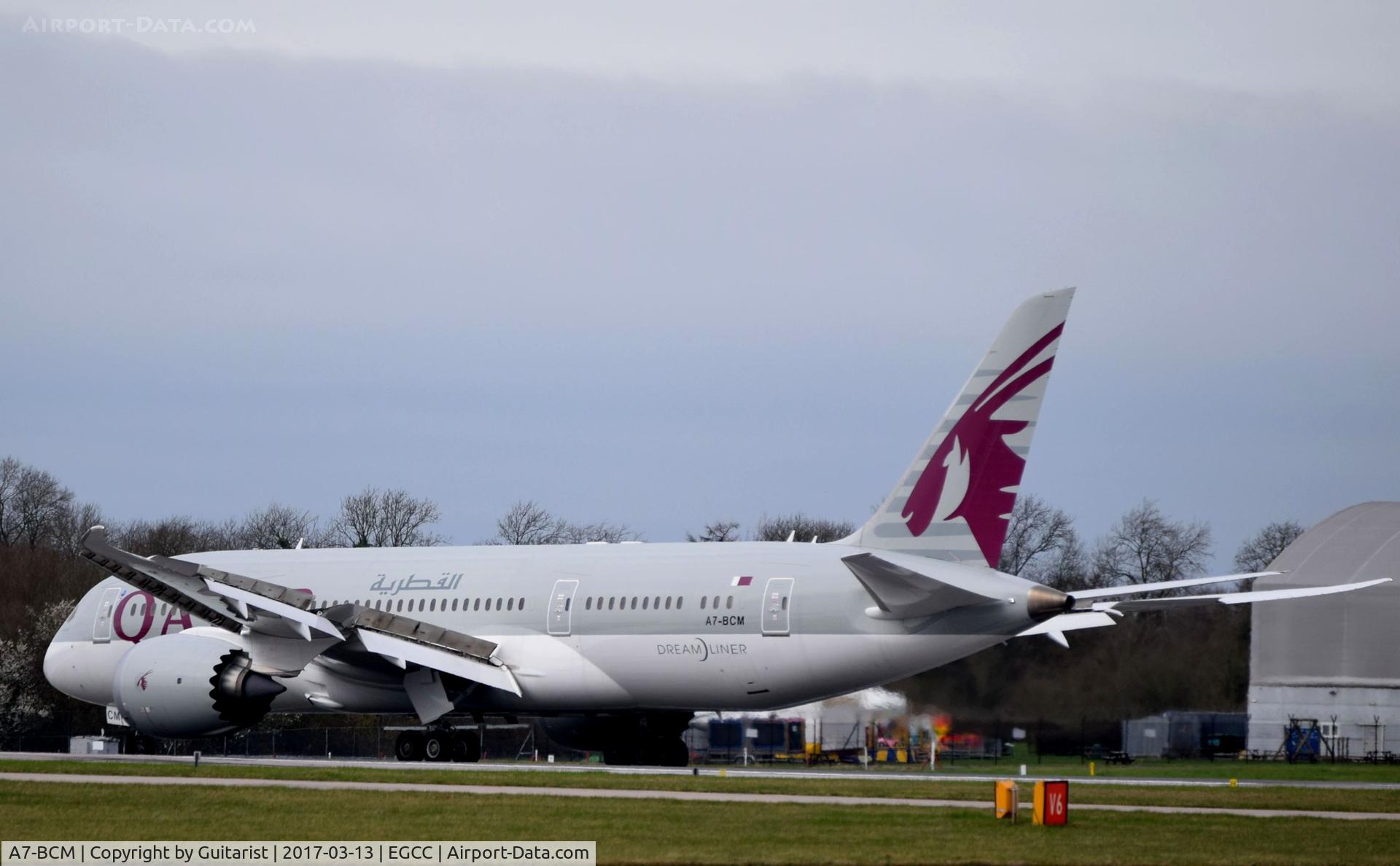 A7-BCM, 2014 Boeing 787-8 Dreamliner C/N 38331, At Manchester