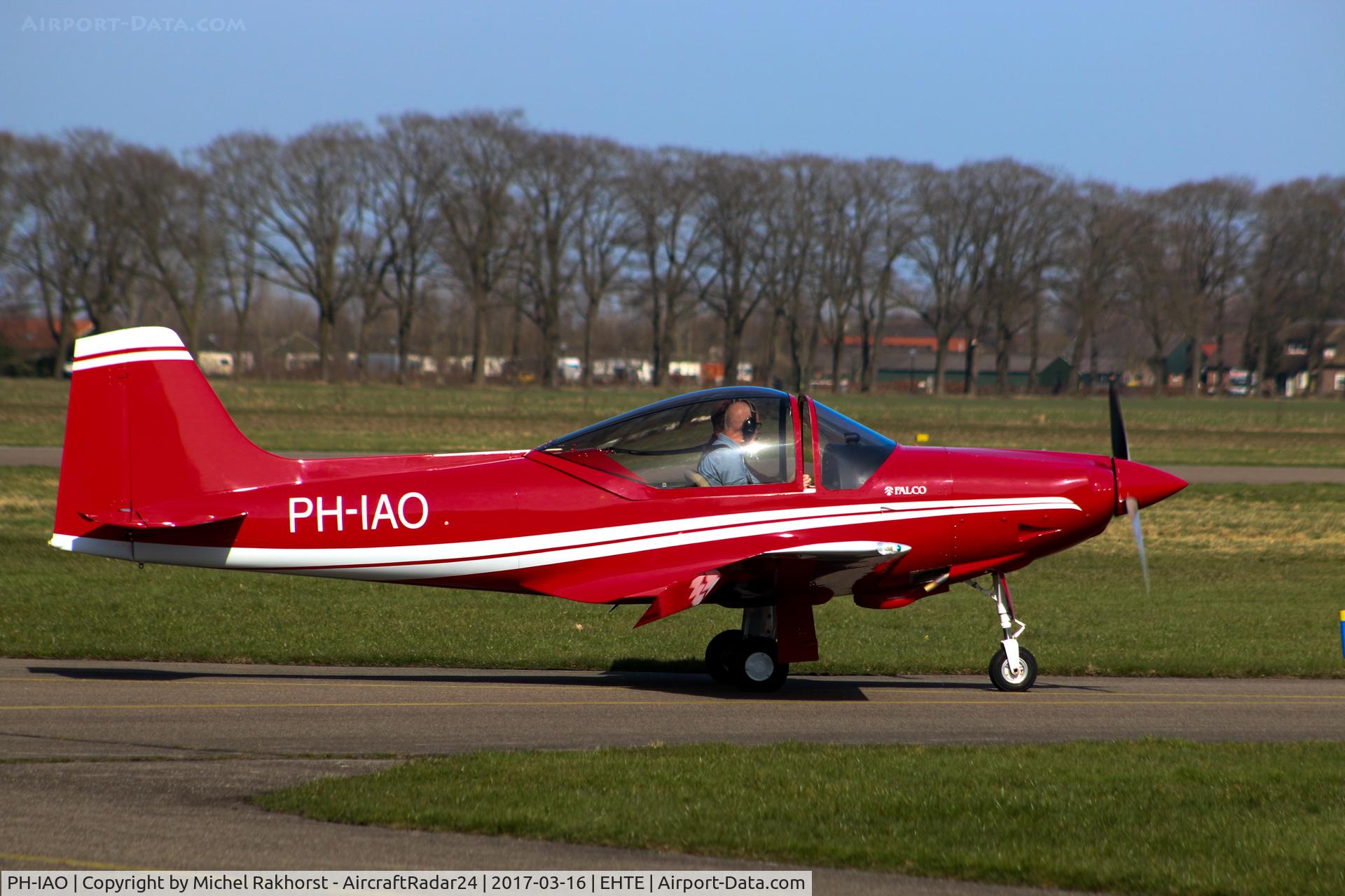 PH-IAO, 2013 Sequoia Falco F8L C/N 1052, PH-IAO taxing after landing @ EHTE - Teuge Airport