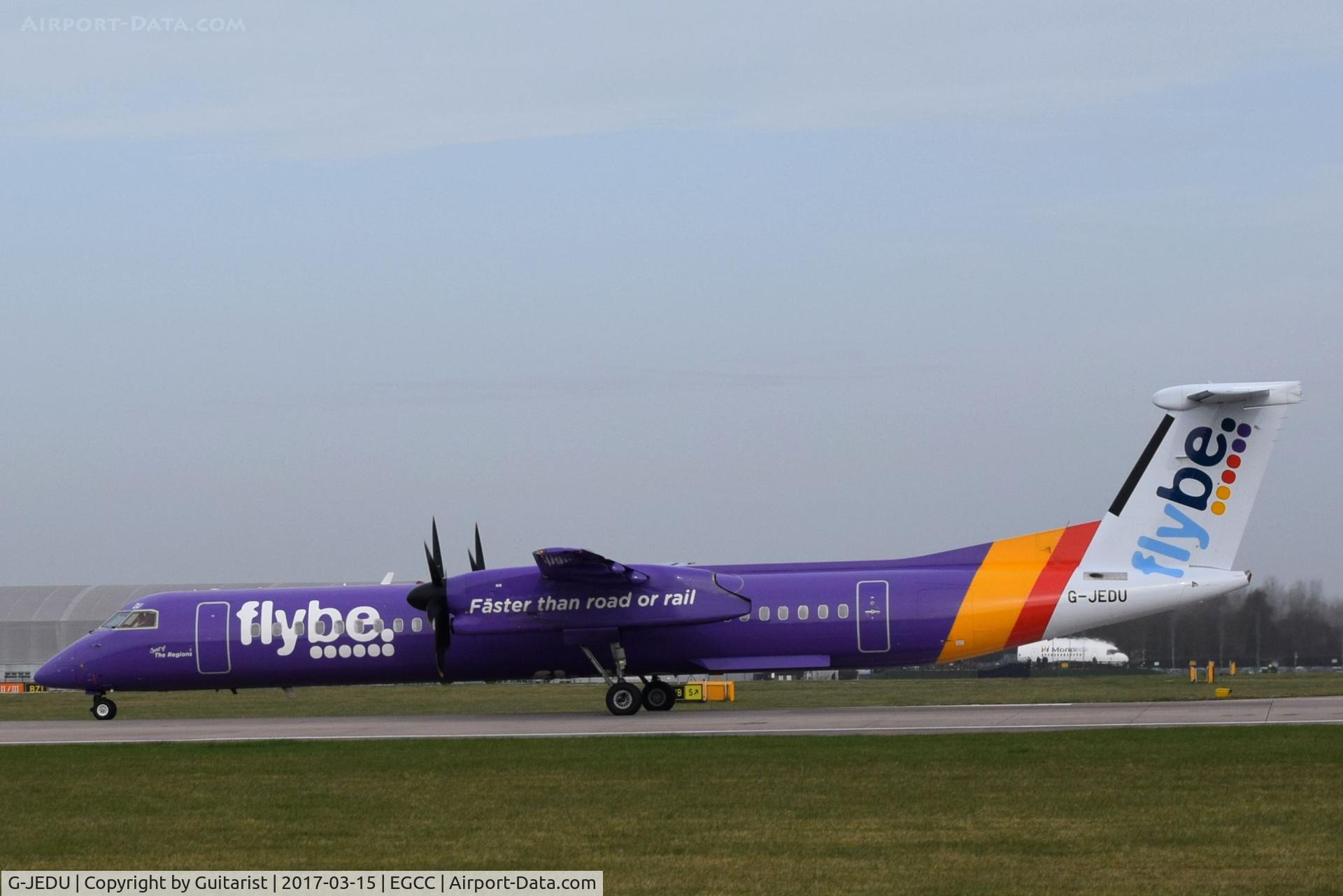 G-JEDU, 2004 De Havilland Canada DHC-8-402Q Dash 8 C/N 4089, At Manchester