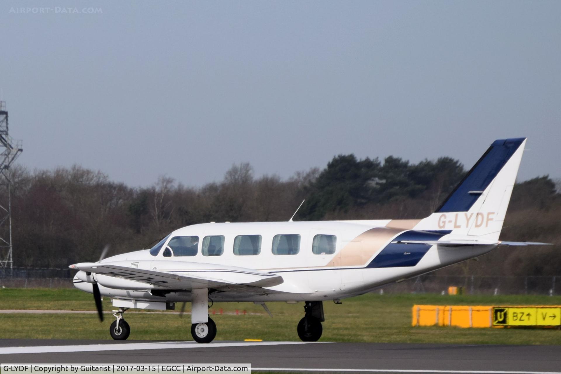 G-LYDF, 1979 Piper PA-31-350 Chieftain C/N 31-7952031, At Manchester