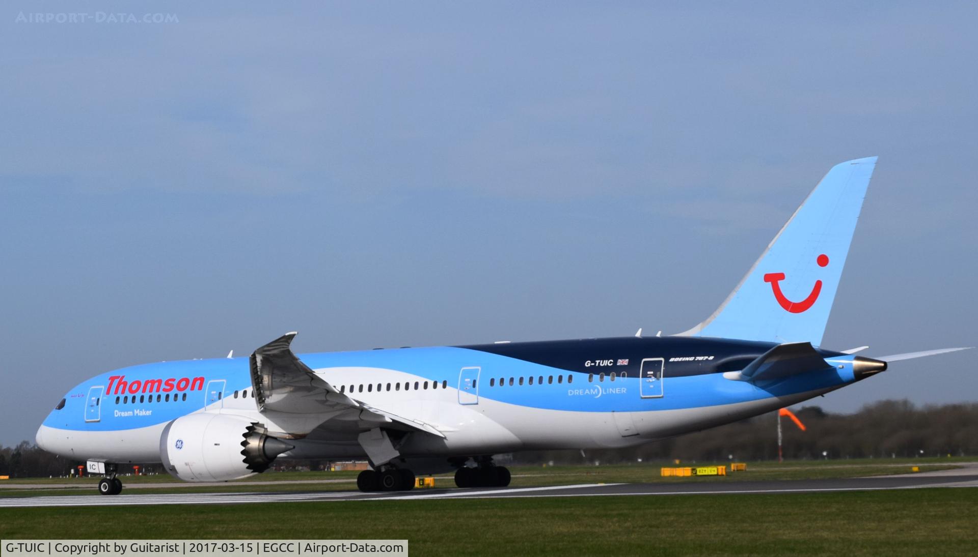 G-TUIC, 2013 Boeing 787-8 Dreamliner C/N 34424, At Manchester