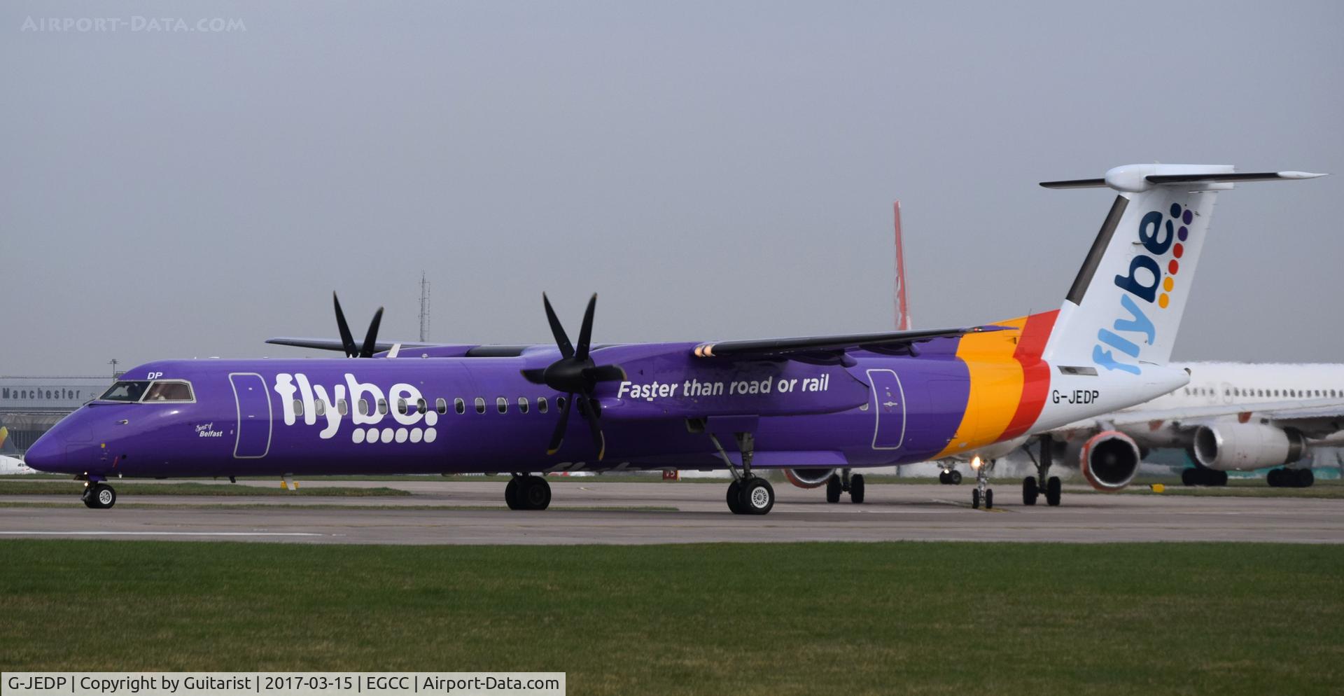G-JEDP, 2003 De Havilland Canada DHC-8-402Q Dash 8 C/N 4085, At Manchester