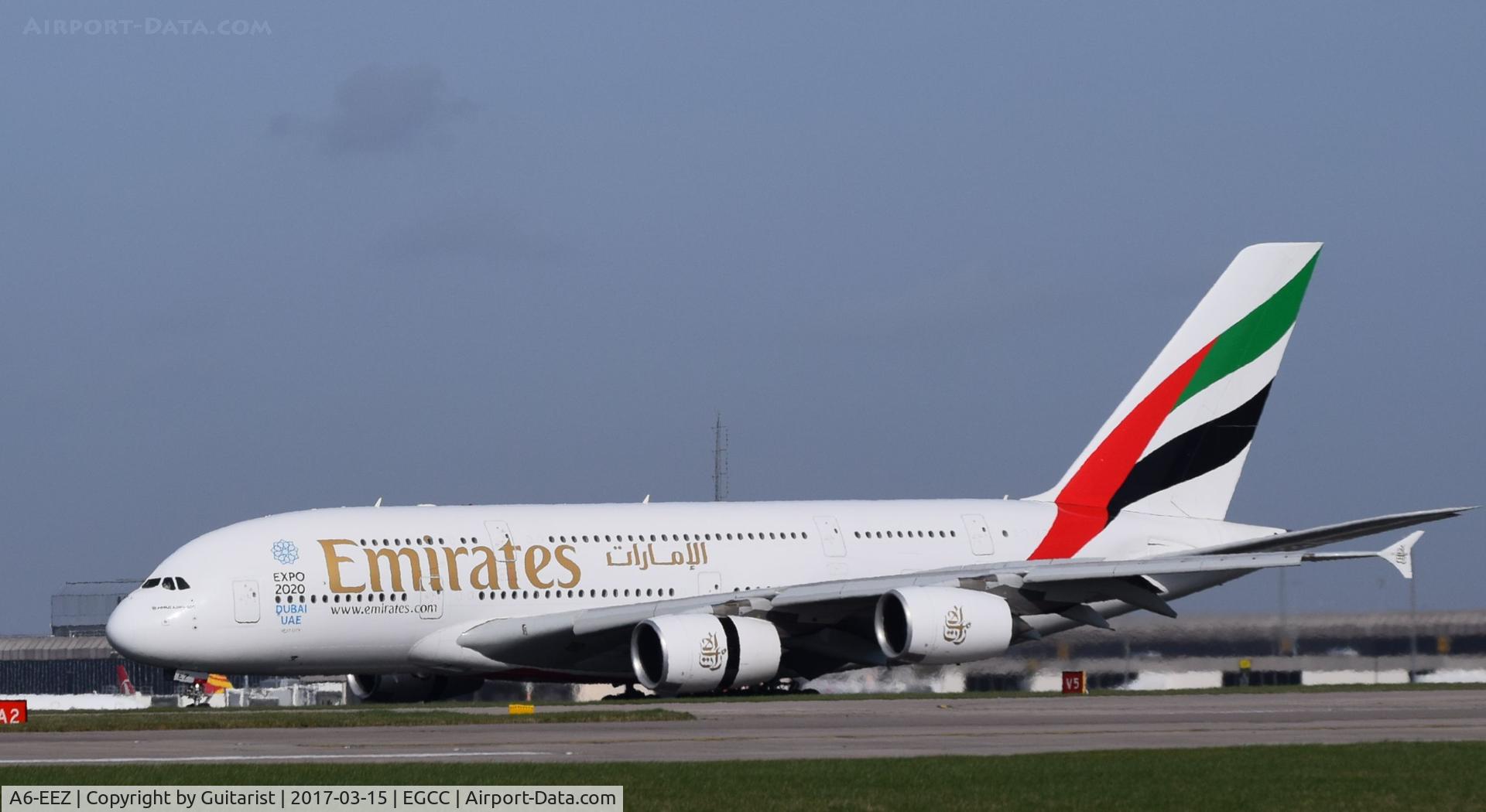 A6-EEZ, 2014 Airbus A380-861 C/N 158, At Manchester