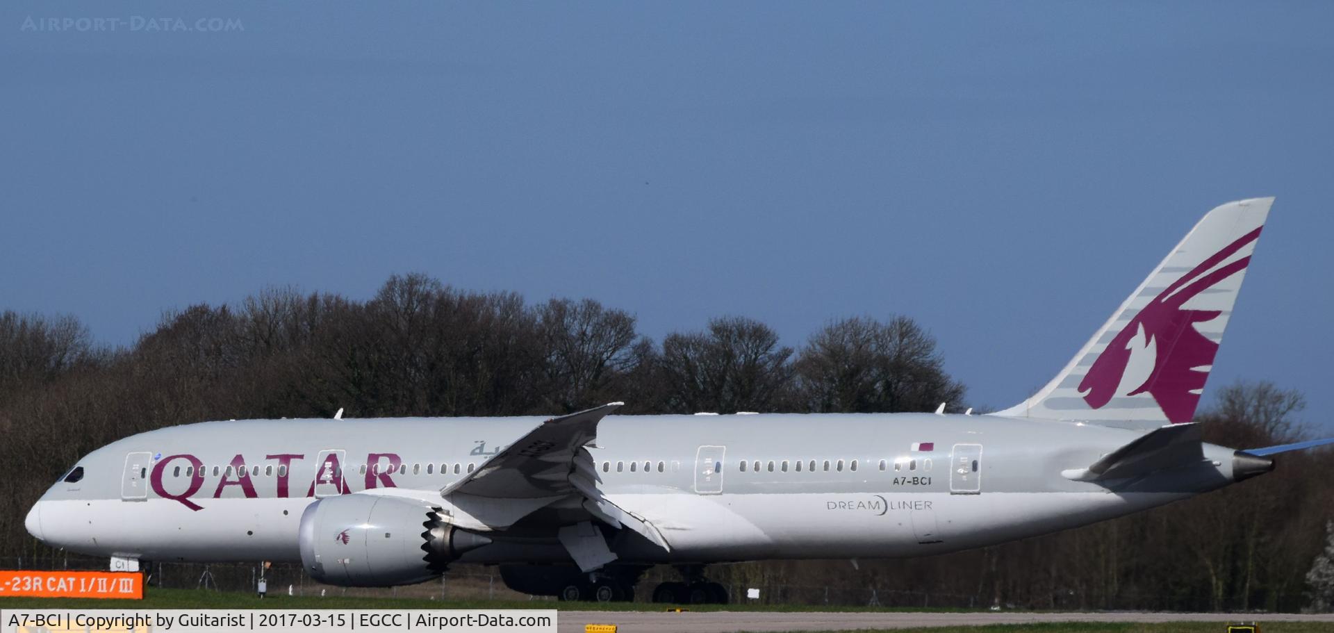 A7-BCI, 2013 Boeing 787-8 Dreamliner Dreamliner C/N 38327, At Manchester