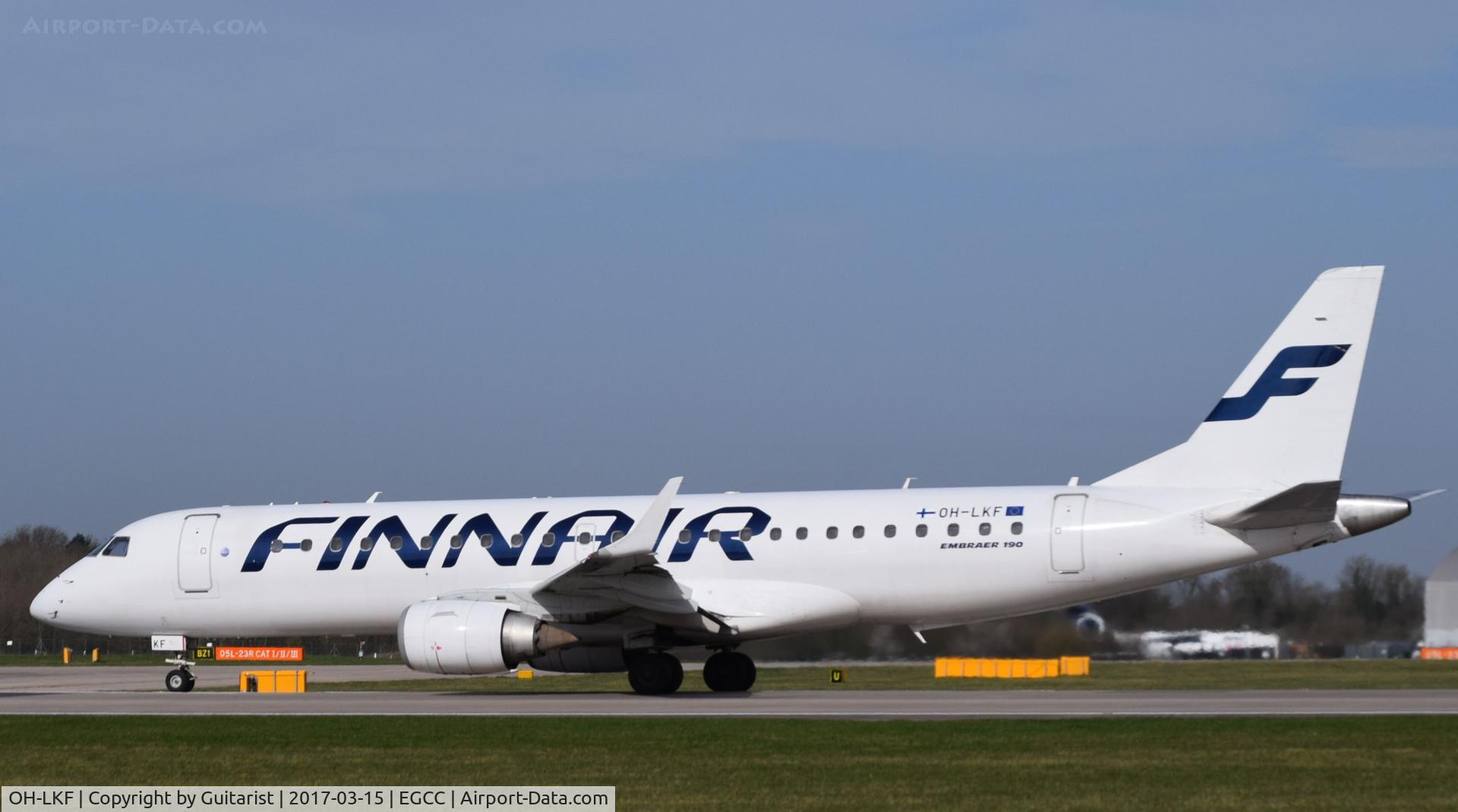 OH-LKF, 2007 Embraer 190LR (ERJ-190-100LR) C/N 19000066, At Manchester