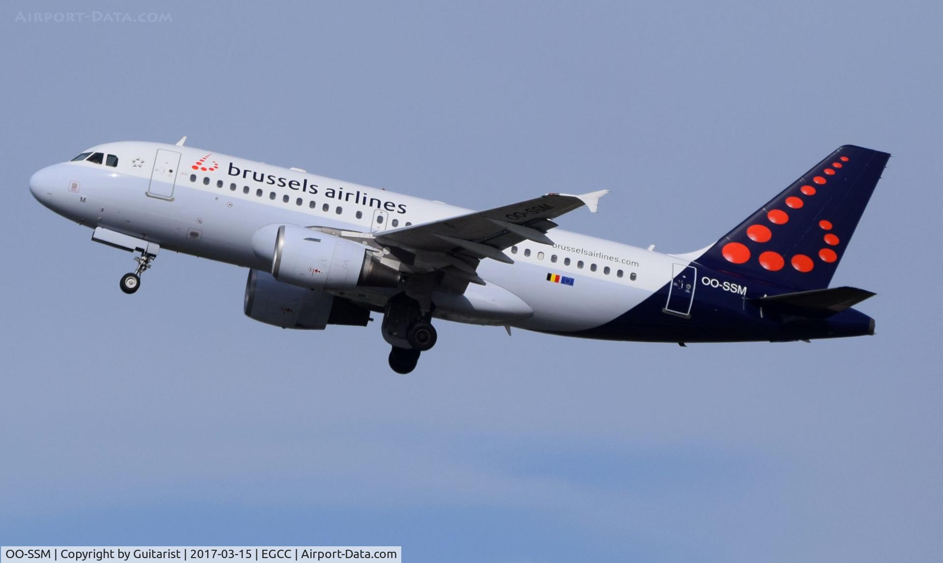 OO-SSM, 2000 Airbus A319-112 C/N 1388, At Manchester