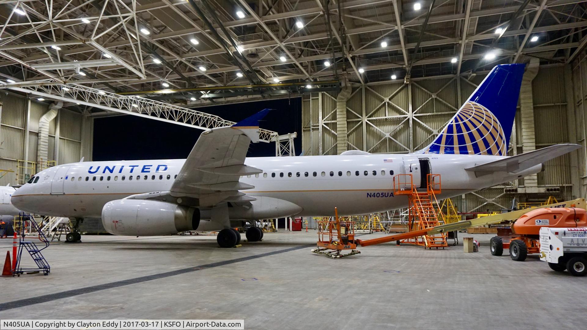 N405UA, 1993 Airbus A320-232 C/N 452, SFO 2017