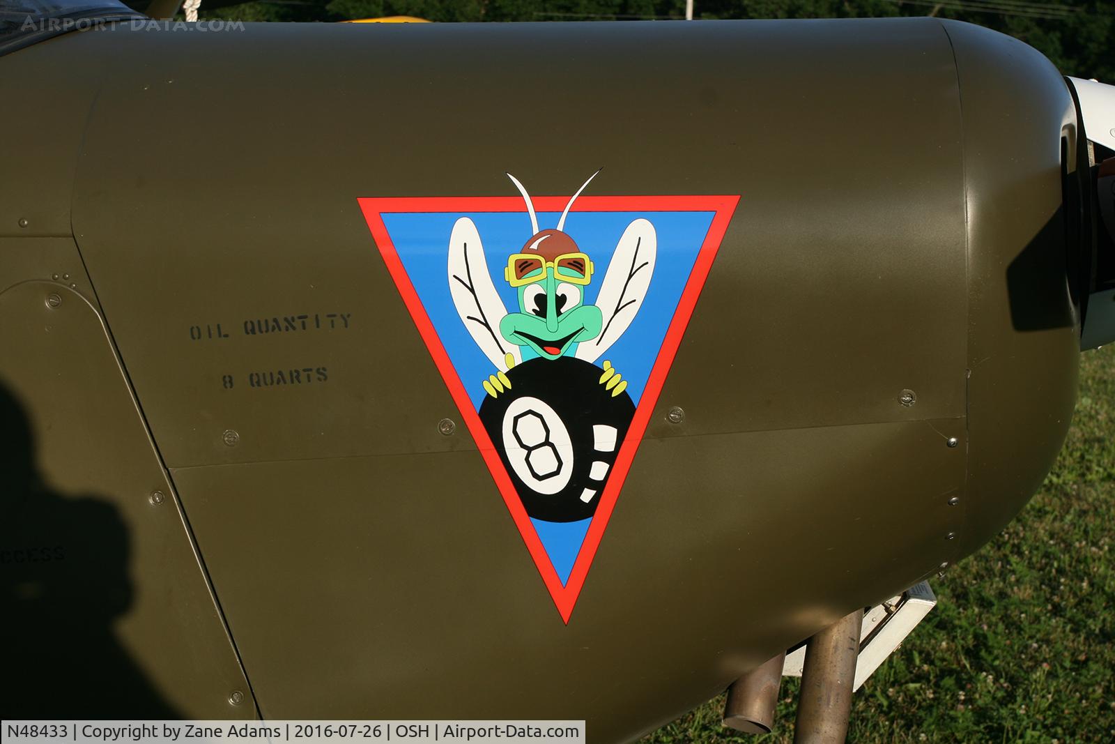 N48433, 1943 Aeronca 0-58B Grasshopper C/N 058B-9943, At the 2016 EAA AirVenture - Oshkosh, Wisconsin