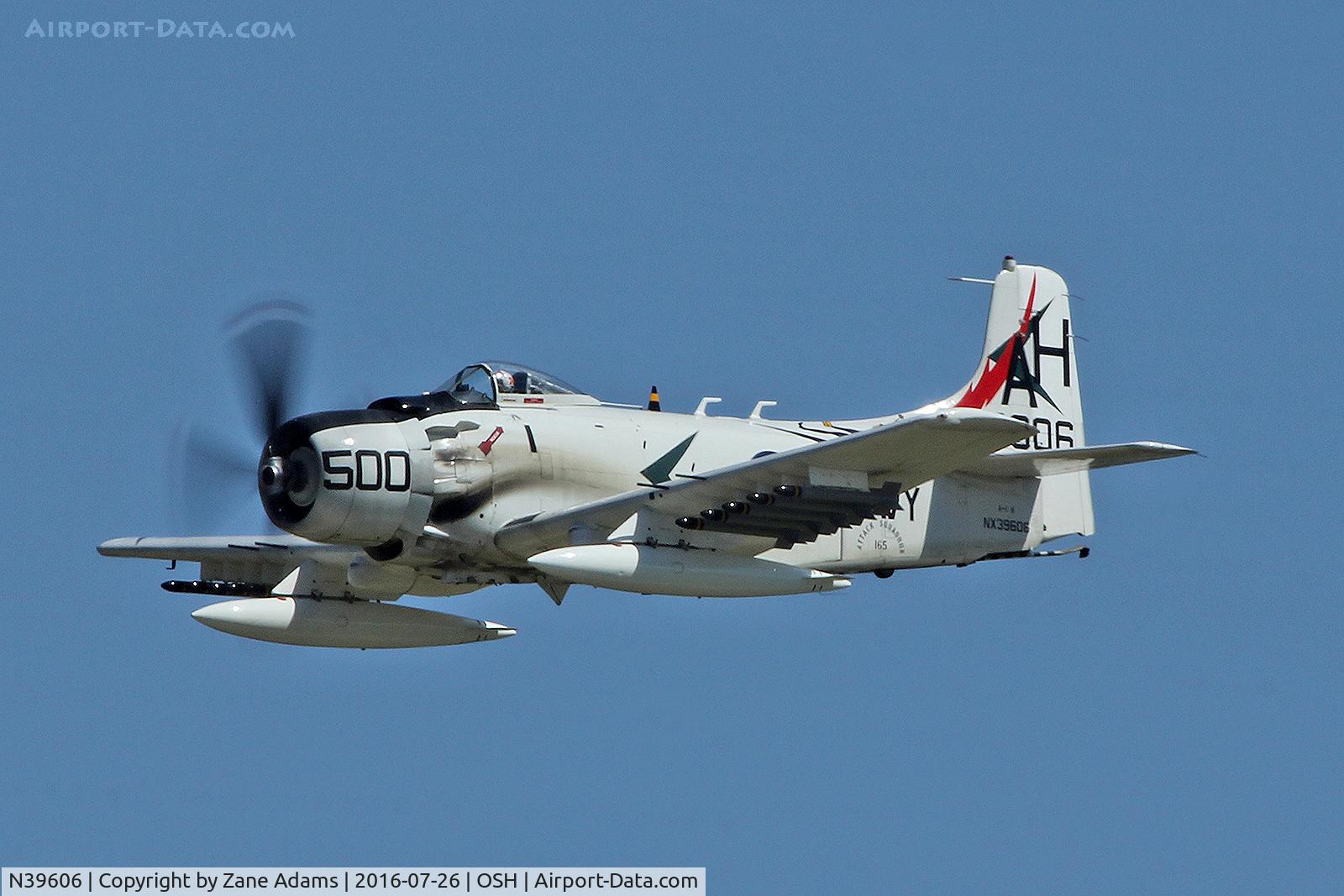 N39606, 1955 Douglas AD-6 Skyraider C/N 10838, At the 2016 EAA AirVenture - Oshkosh, Wisconsin