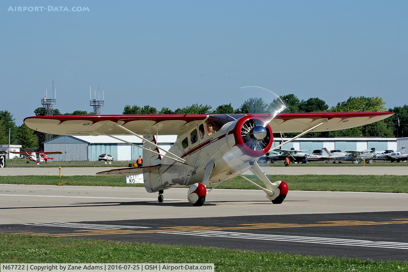 N67722, 1942 Howard Aircraft DGA-15P C/N 560, At the 2016 EAA AirVenture - Oshkosh, Wisconsin