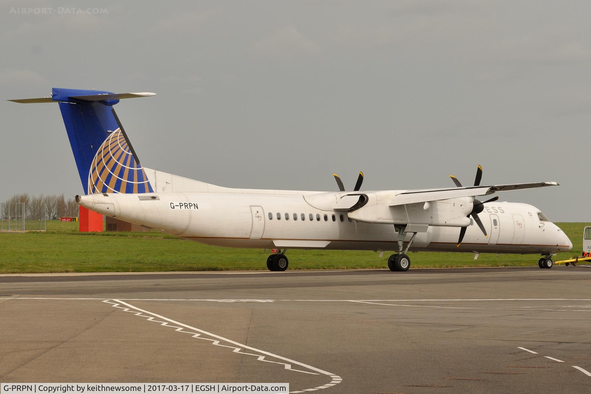 G-PRPN, 2008 Bombardier DHC-8-402 Dash 8 C/N 4213, Being towed to spray shop, formerly N213WQ.